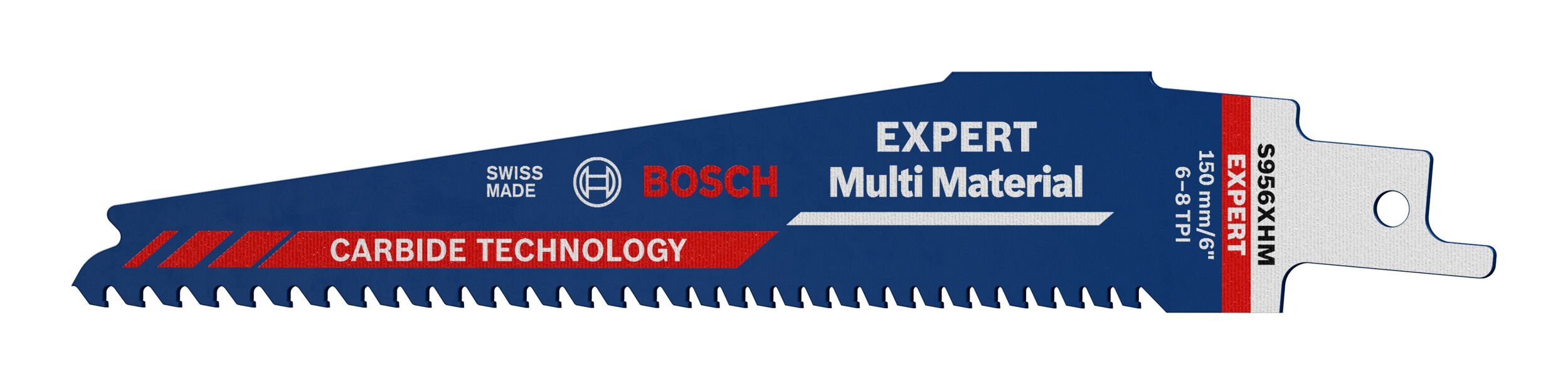 BOSCH Säbelsägeblatt Expert MultiMaterial (10 Stück), Expert S 956 XHM Carbide Progressor for Wood and Metal - 10er-Pack