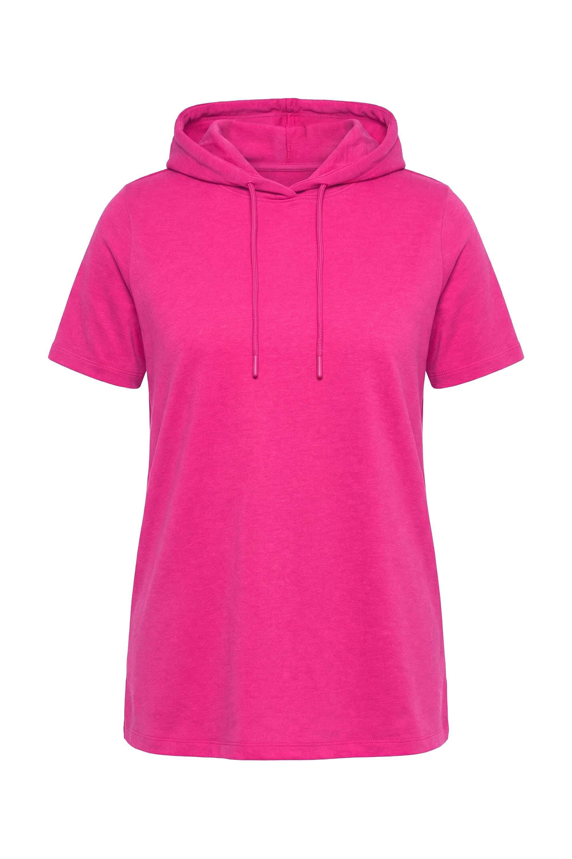 Angel of Style Sweatshirt Hoodie Comfort Fit Melange-Sweat Kapuze Halbarm