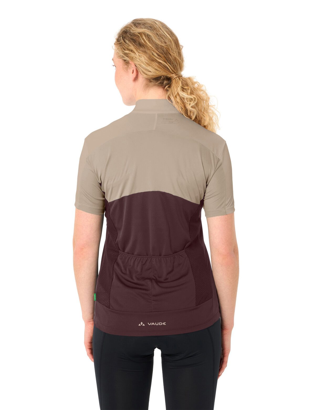 VAUDE Radtrikot WOMEN'S MATERA FZ TRICOT für Radsport, mit zwei Rückentaschen, mit Stehkragen, atmungsaktiv