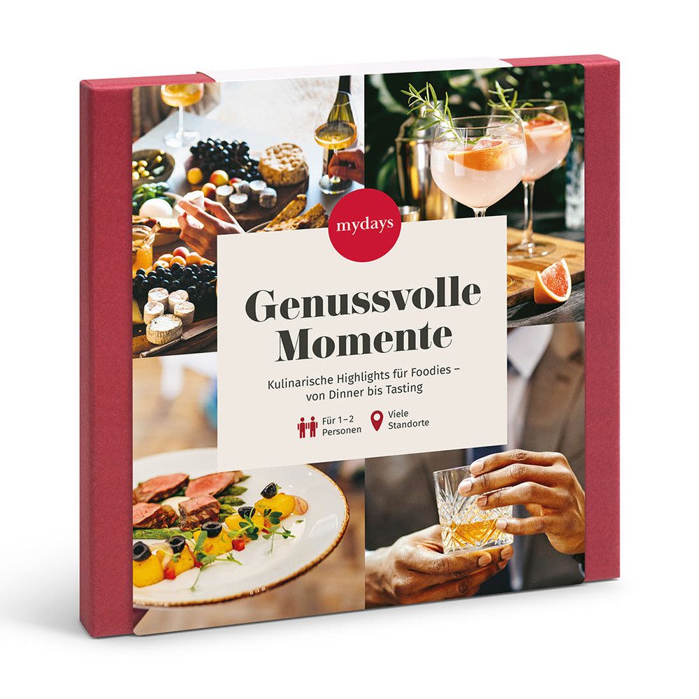 mydays Erlebnisgutschein Geschenkbox Genussvolle Momente, Genussvolle Momente - Kulinarik trifft Gemeinsamzeit