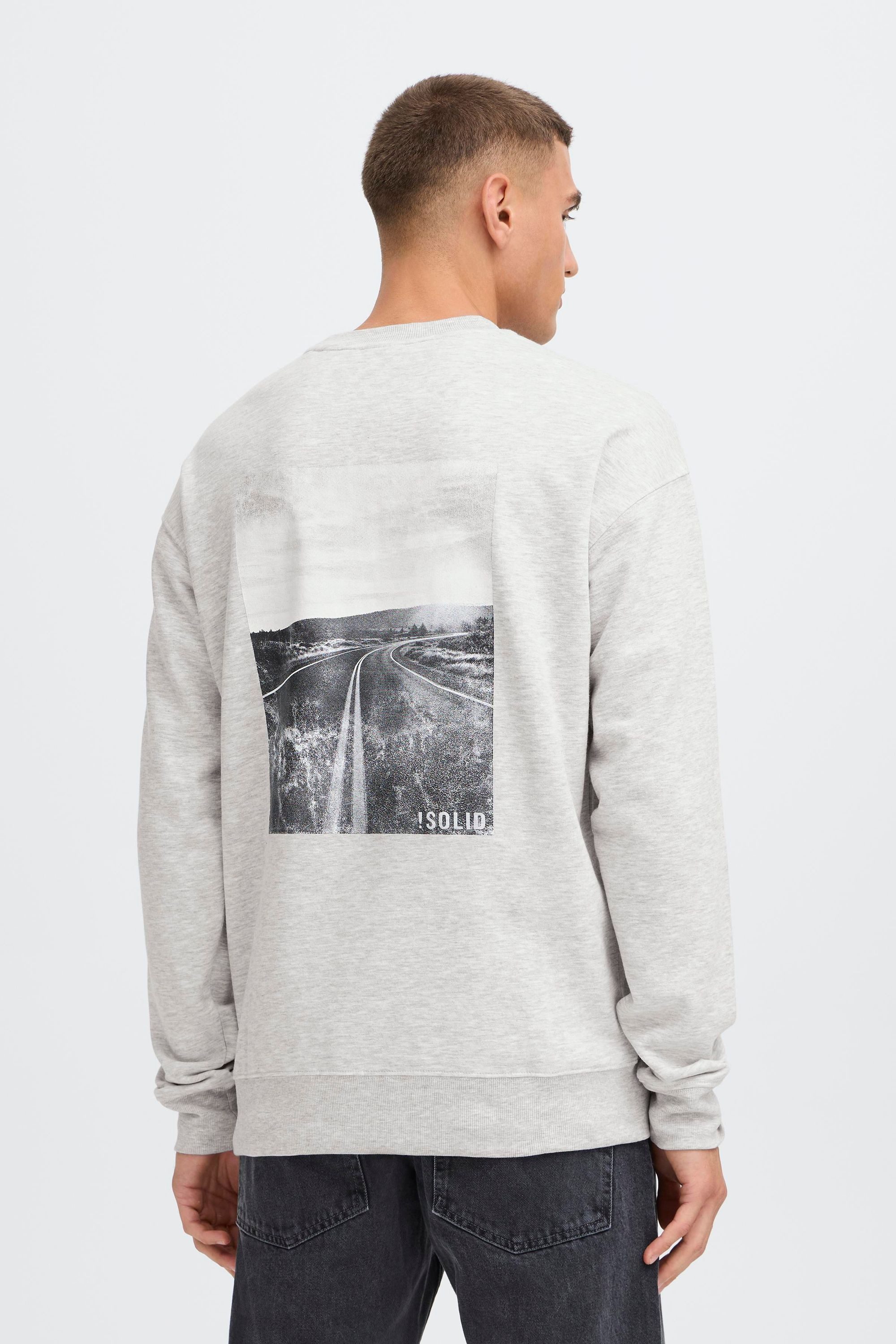 !Solid Sweater SDDixon Lässiger Sweater mit Backprint