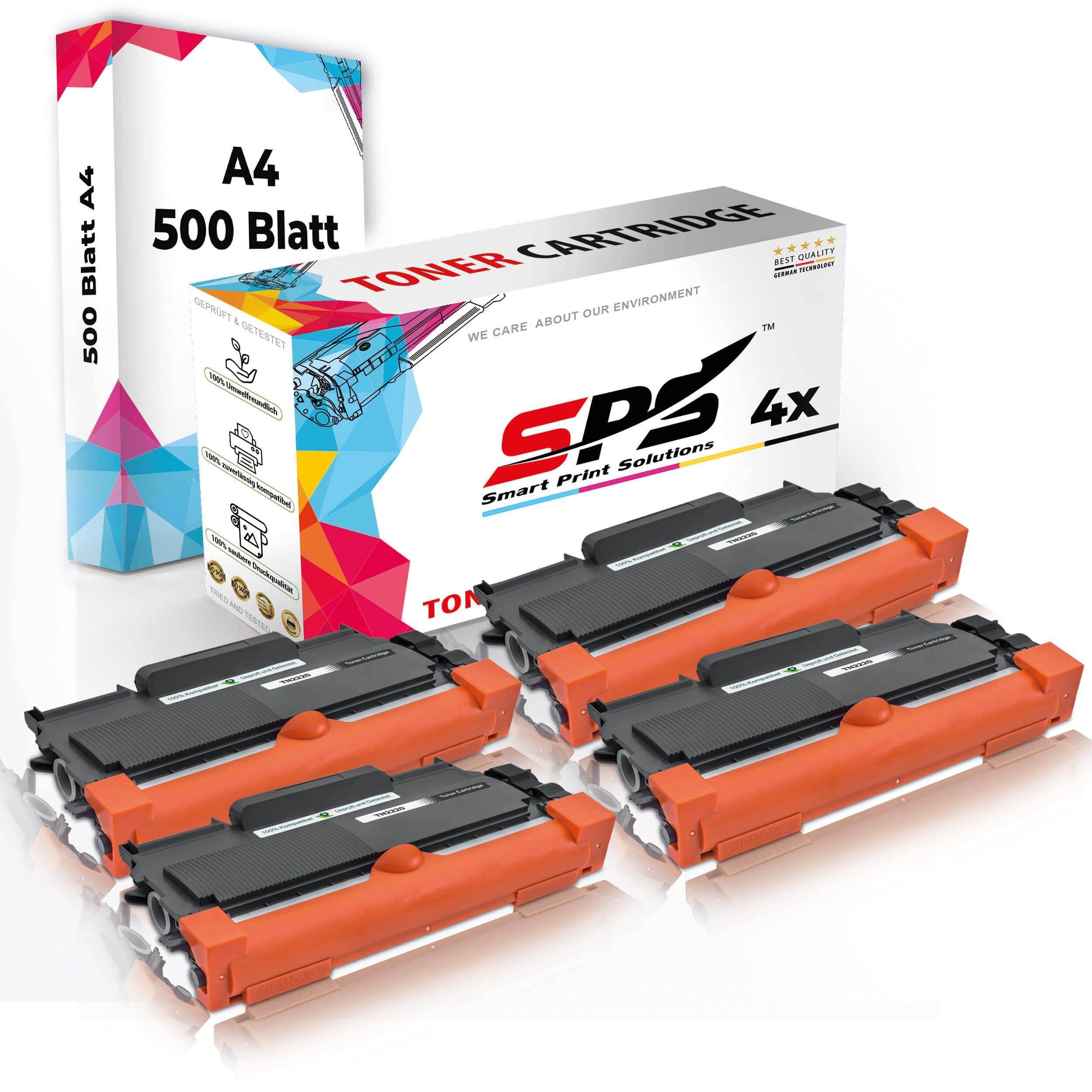 SPS Tonerkartusche Druckerpapier A4 + 4x Multipack Set Kompatibel für Brother DCP-7060, (5er Pack)