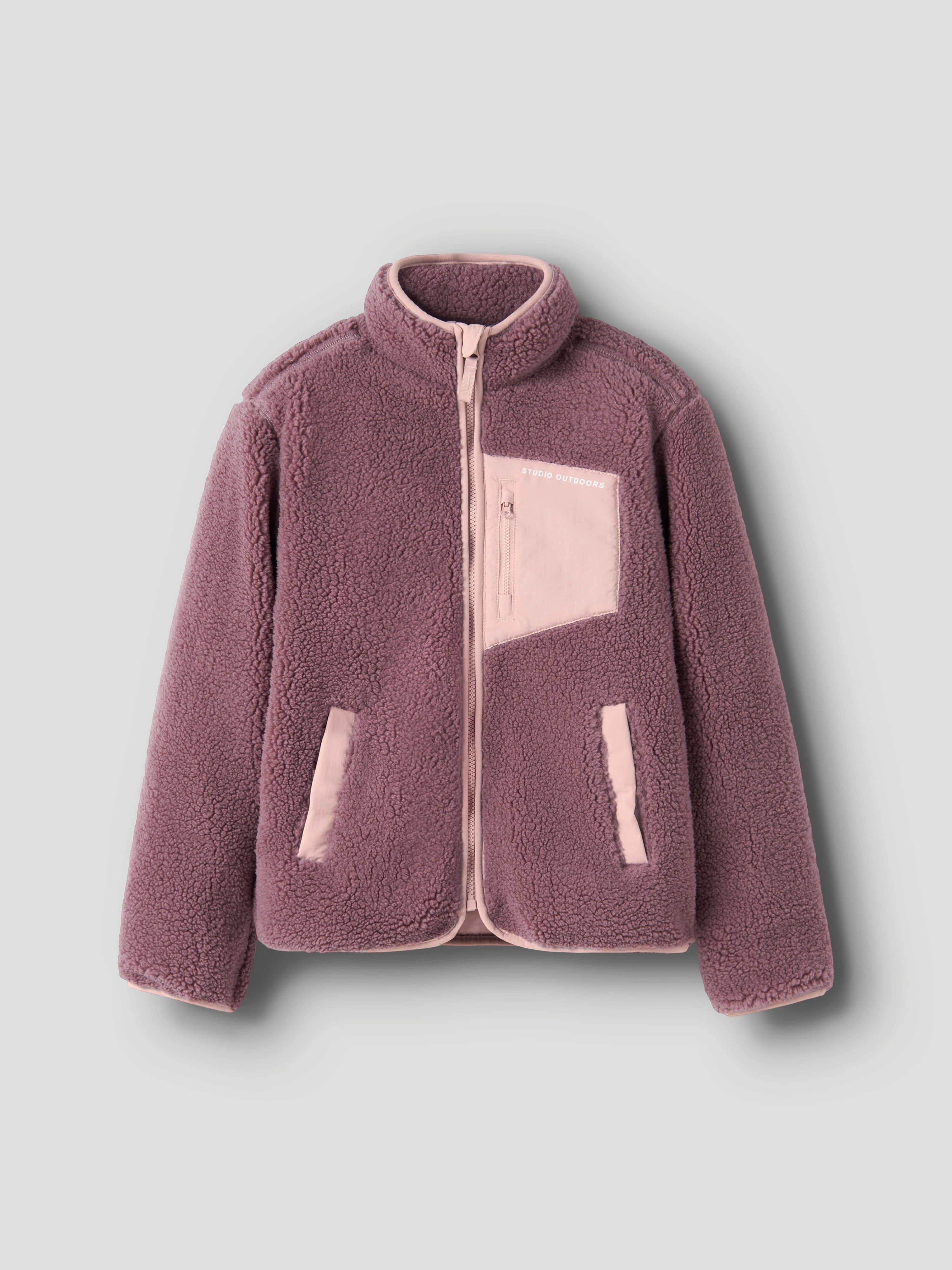 Name It Plüschjacke NKNMATTIA SHERPA JACKET PB1 Kunstfaser – Bild 2 von 4