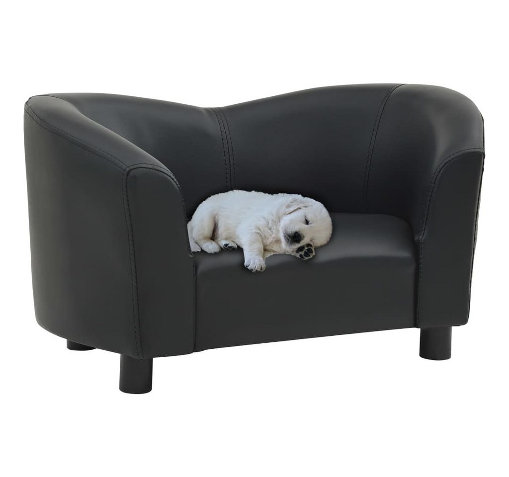 Thumbnail - vidaXL Tierbett, Hundesofa Schwarz 67x41x39 cm Kunstleder