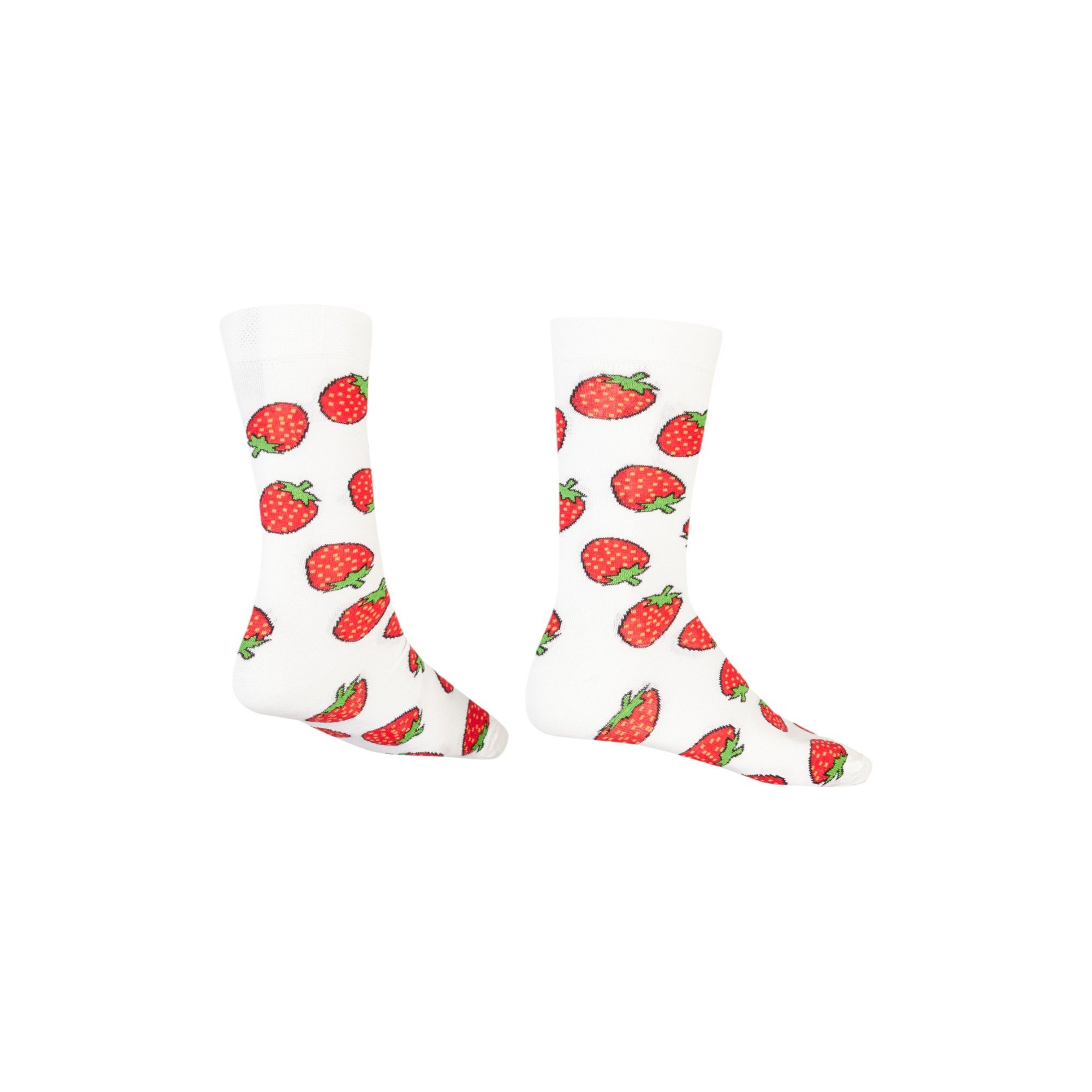 AbgeStrumpft Freizeitsocken Abgestrumpft Socken Erdbeere (1 Paar, 1-Paar, 1 Paar) lustiges Design