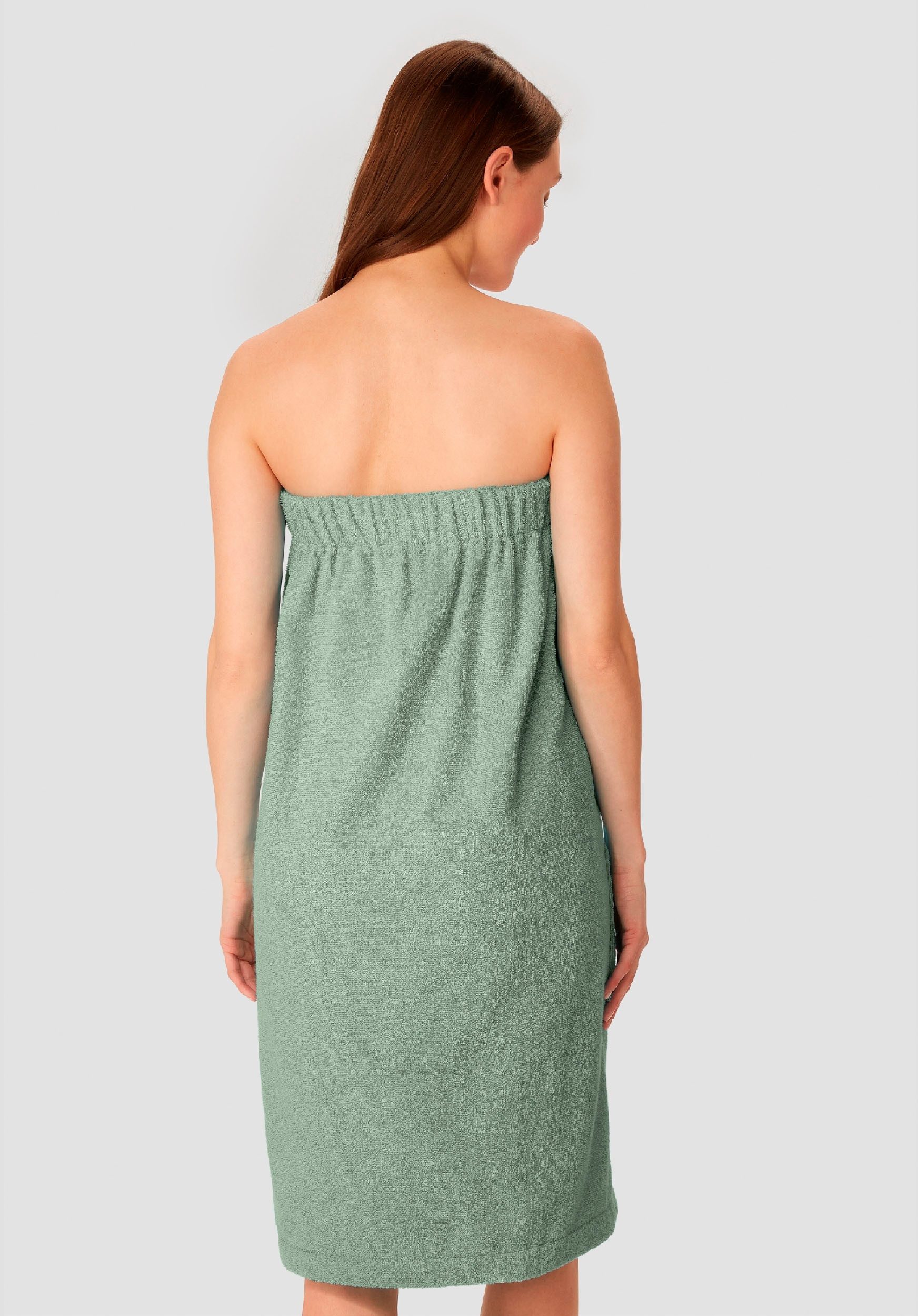 Schiesser Kilt Rom aus weicher Baumwolle, saugstark und 3-fach weitenverstellbar, Kurzform, Frottier, Knöpfe, MADE IN GREEN by OEKO-TEX®