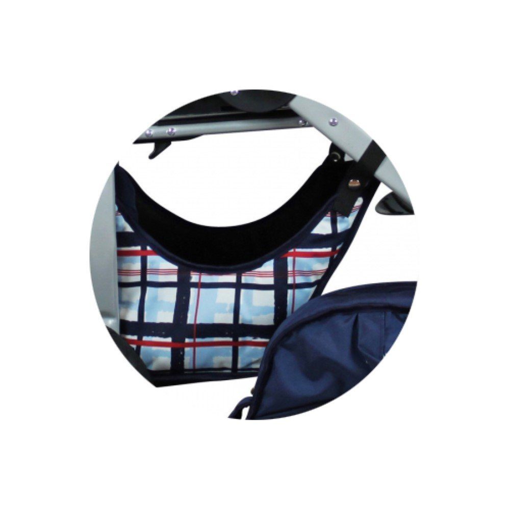 bergsteiger Kinderwagen-Tasche Capri Einkaufskorb, Ersatztasche für Capri stripes blue Gestell das