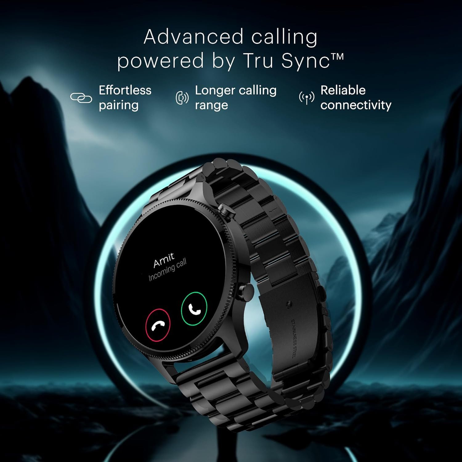 Noise Smartwatch (3,7 cm, Andriod ios), AMOLED ALWAYS-ON DISPLAY