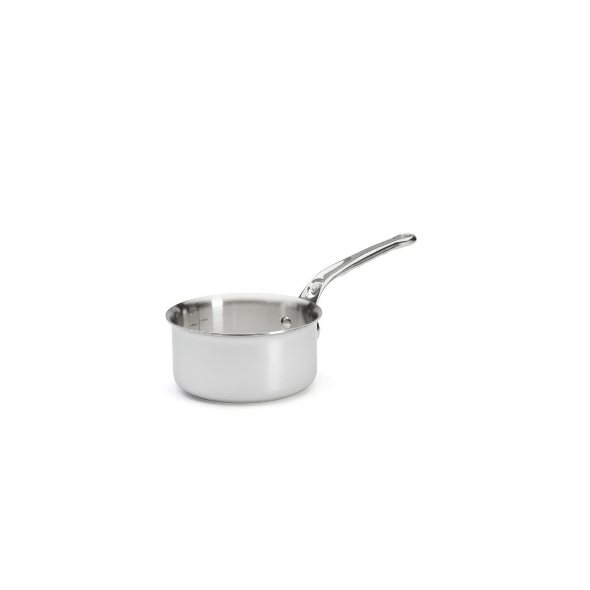 de Buyer Kasserolle Affinity, Stiel 14 cm / 1,2 L - Edelstahl-Mehrschichtmaterial