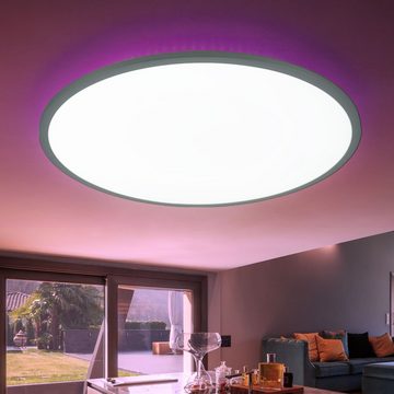 WOFI LED Deckenleuchte, LED-Leuchtmittel fest verbaut, Kaltweiß, Warmweiß, Neutralweiß, Tageslichtweiß, Farbwechsel, Deckenleuchte mit Fernbedienung LED Deckenlampe Backlight