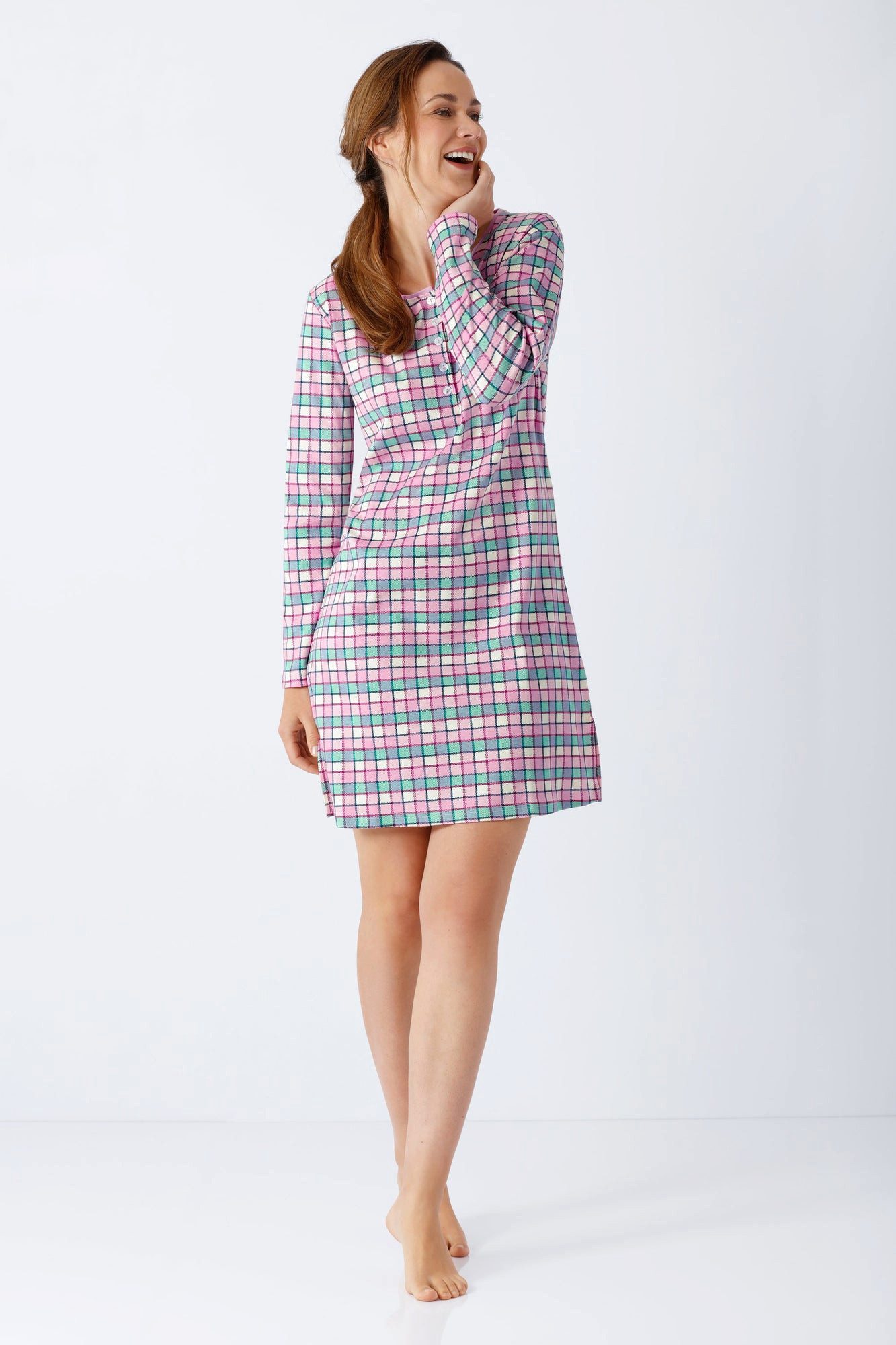 Hajo Sleepshirt Damen Sleepshirt 95 cm Premium Cotton