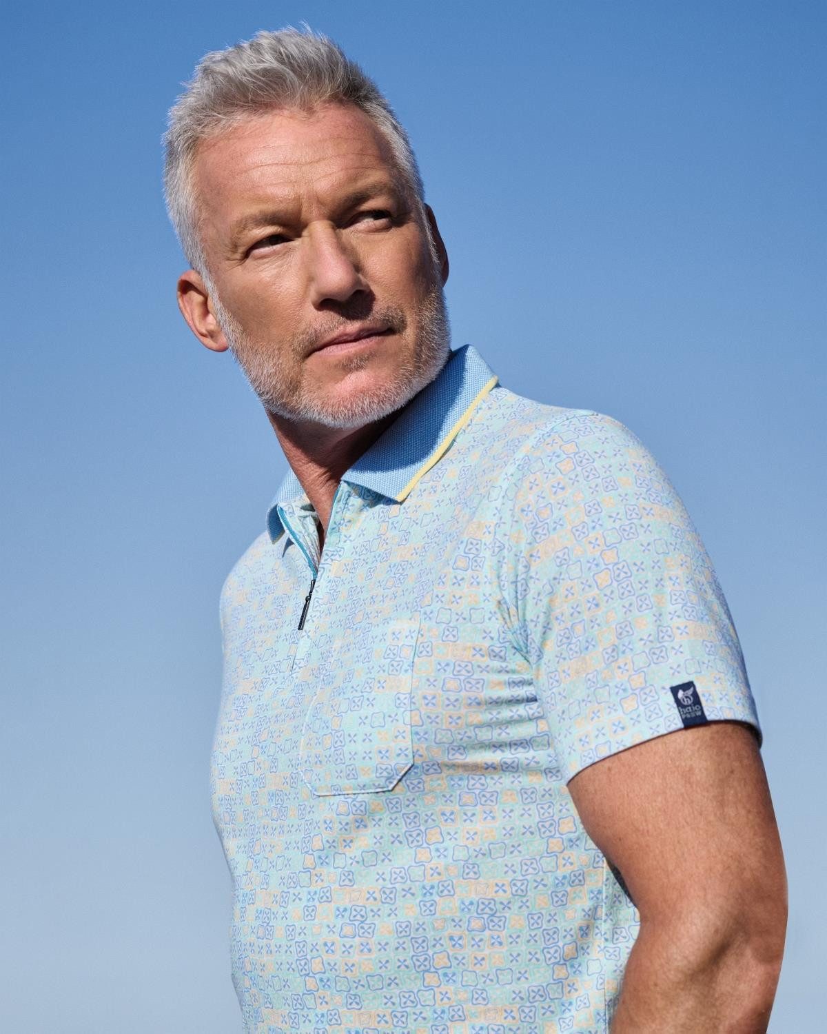 Hajo Poloshirt Poloshirt allover bedruckt in günstig online kaufen