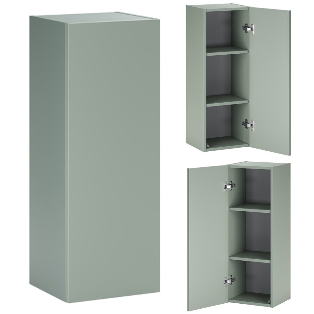 Lomadox Hängeschrank ALASSIO-56 Badschrank Wandschrank, Grün matt, ca. 30/80/26,6cm