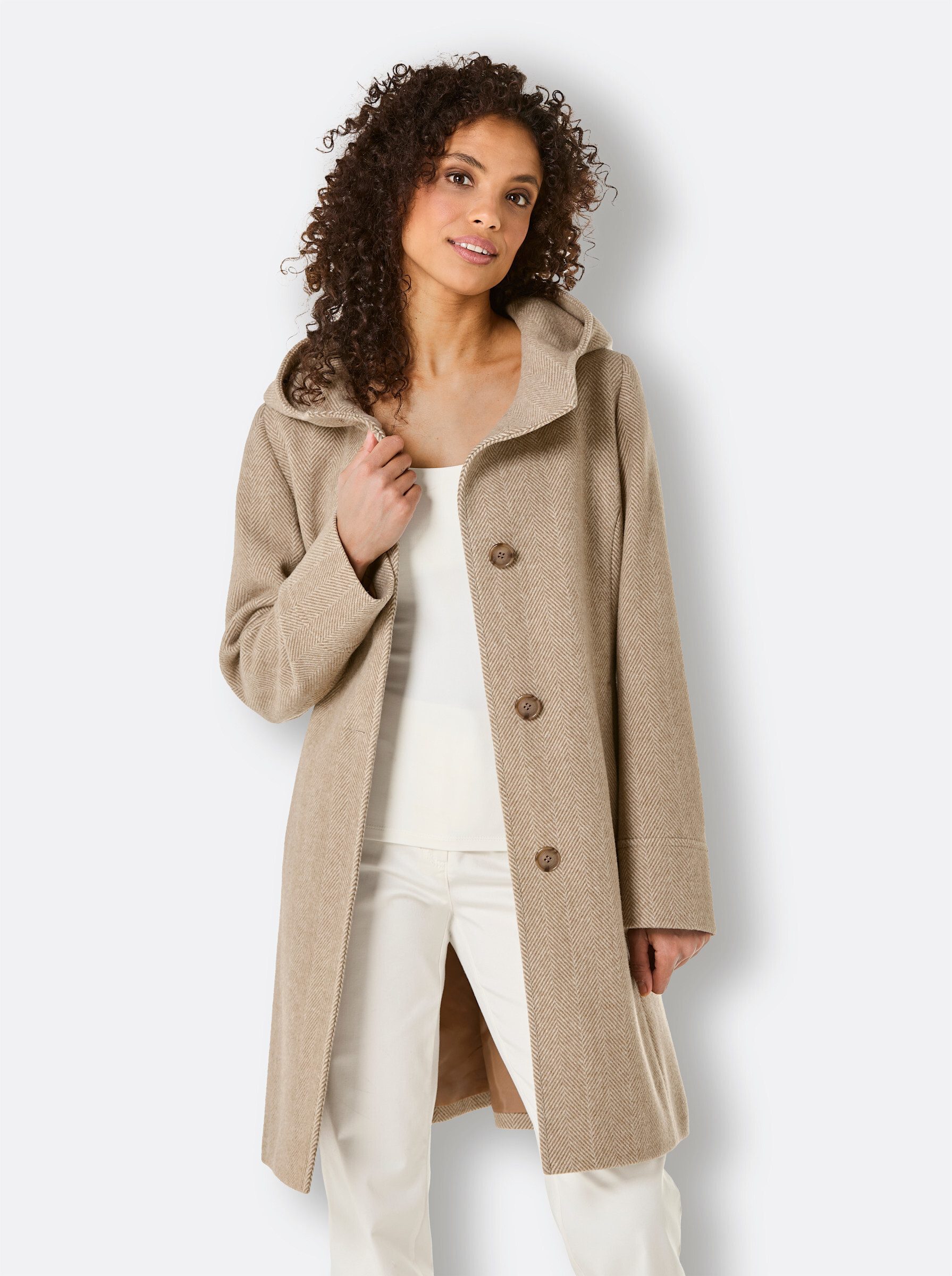 Manisa Allwetterjacke Wollmantel . günstig online kaufen