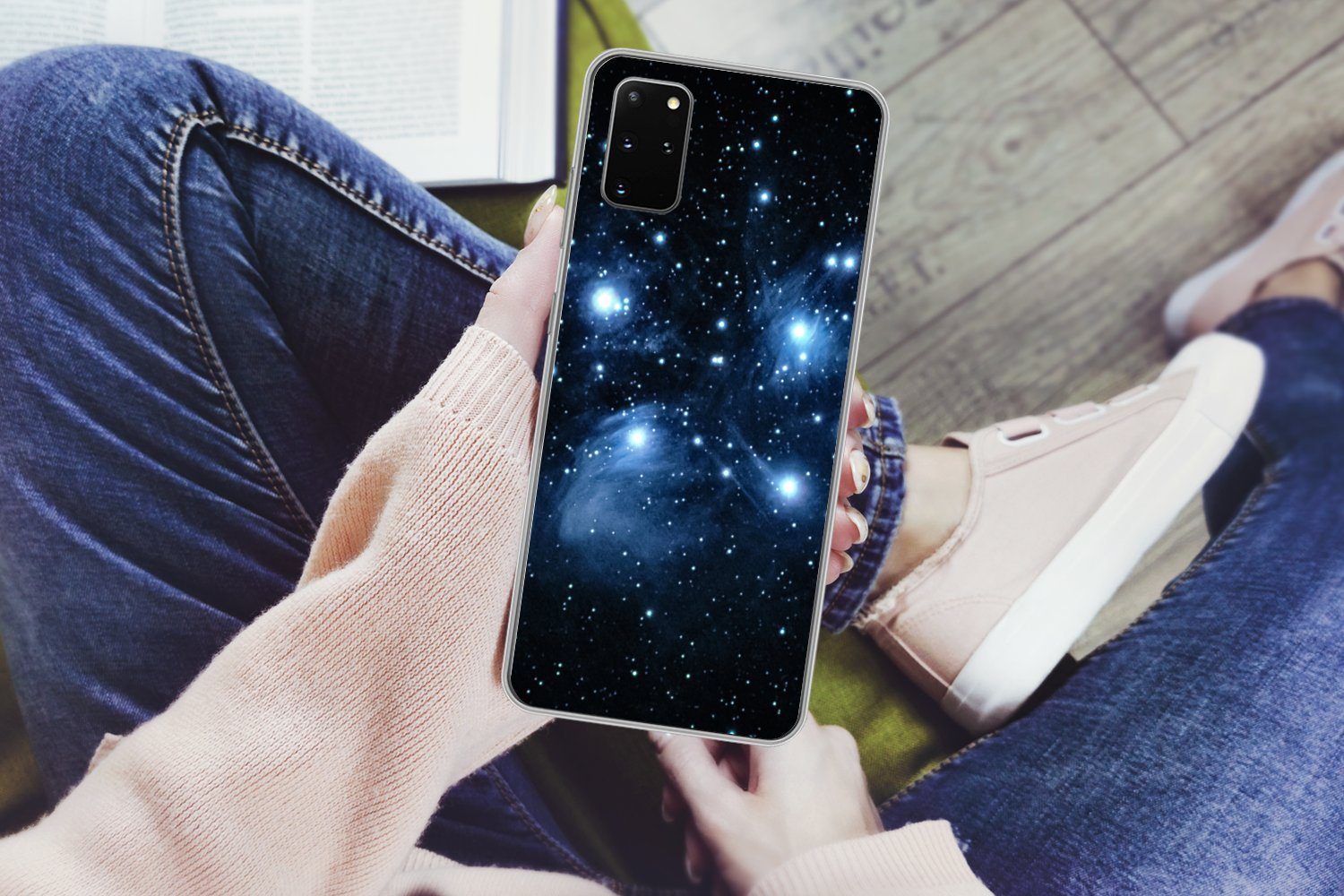 MuchoWow Handyhülle für Samsung Galaxy S20 Plus Universum - Planeten - Sterne - Jungen - M, Phone Case, Silikon, Schutzhülle Dünn