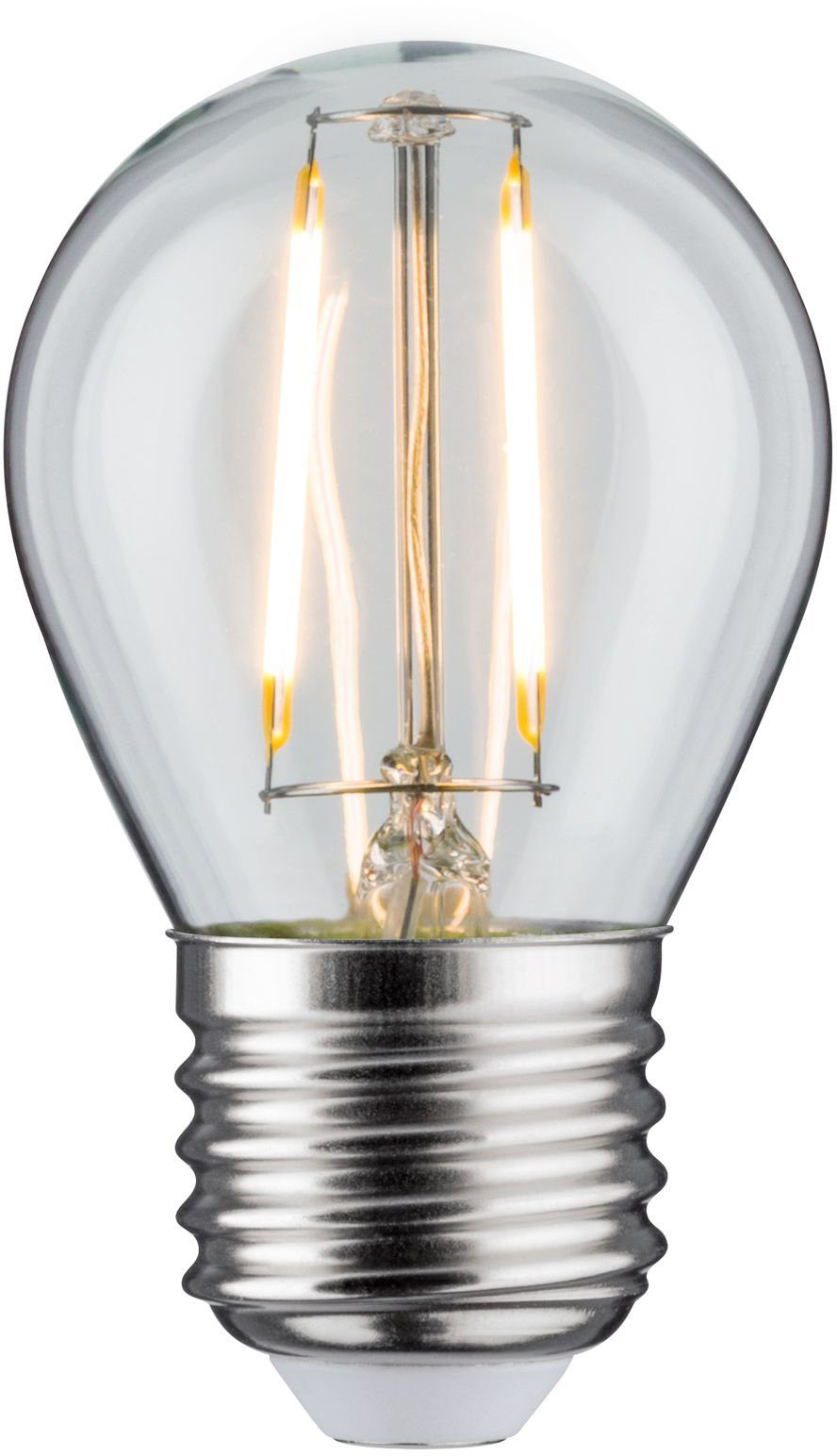 Paulmann LED-Filament Tropfen, E27, 5 St., Warmweiß, 5er Pack2,6W, E27 klar 2700K