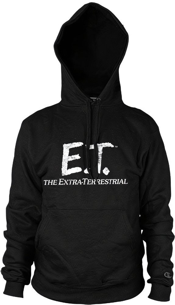 E.T. Hoodie Extra Terrestrial Distressed Logo Big Tall Hoodie
