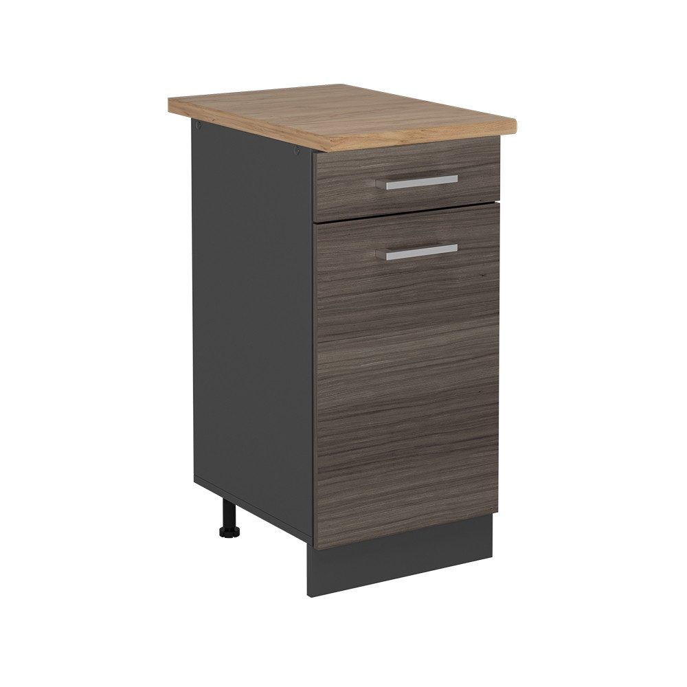 Vicco Unterschrank R-Line, Edelgrau/Anthrazit, 40 cm, günstig online kaufen