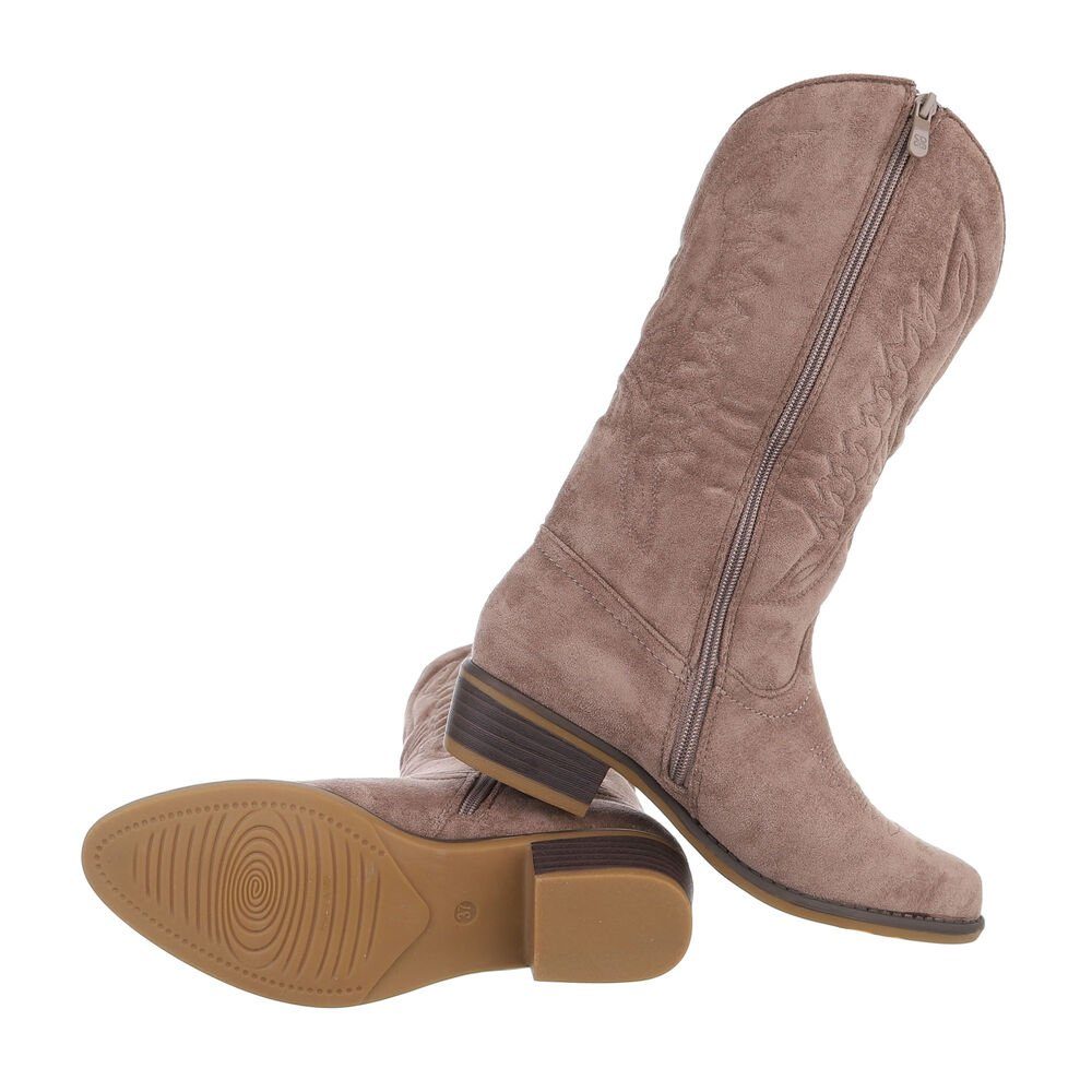 Ital-Design Damen Cowboyboots Western Westernstiefel (85255627) Blockabsatz günstig online kaufen