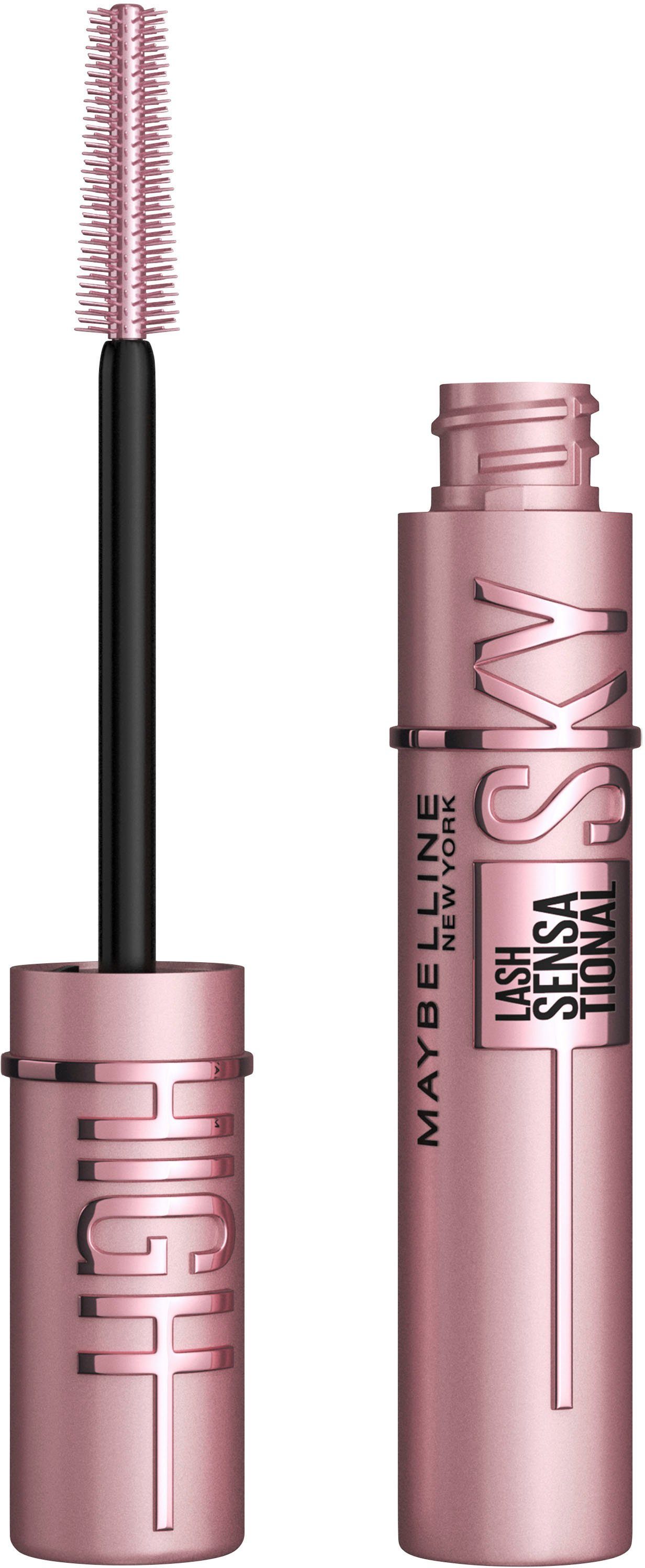 MAYBELLINE NEW Set Schmink-Set Make-Up vereint Duo-Augenbrauenstift YORK mit Liner High, einem und Sky Augen Puder in