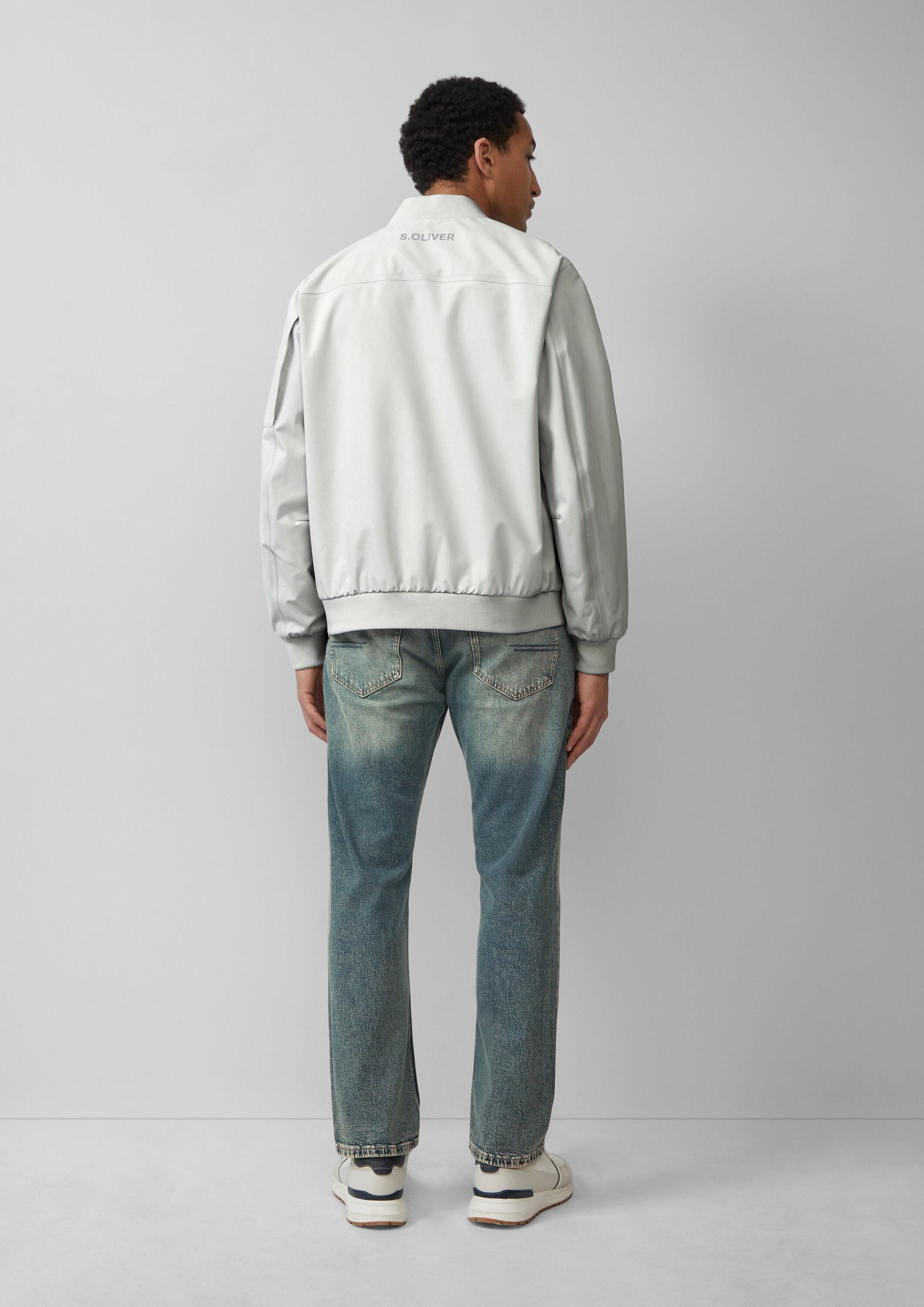 s.Oliver Funktionsjacke Outdoor-Jacke Wasserdichte Bomberjacke mit Ärmel-Detail