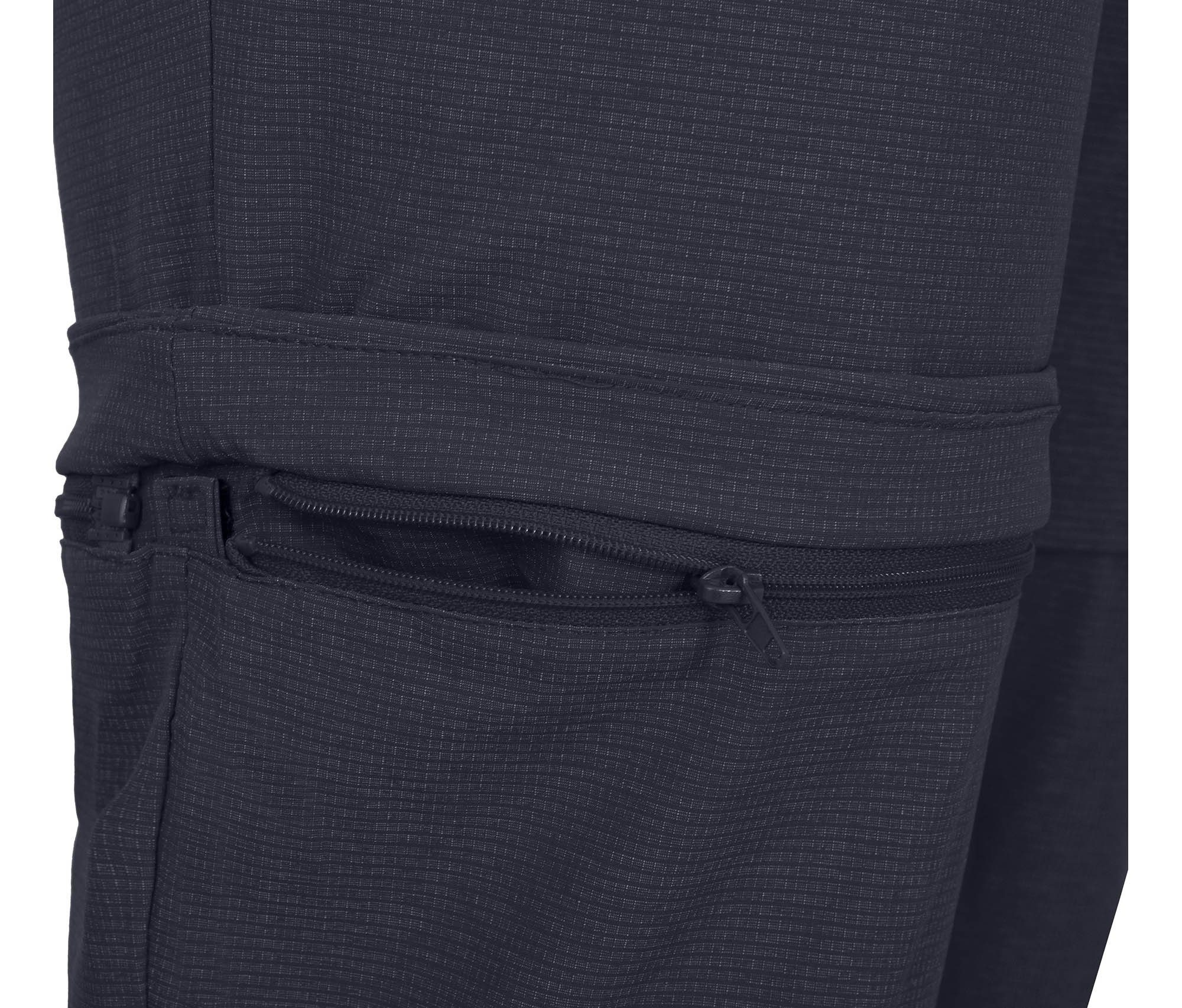 Zip-off-Hose Herren LEBIKO blau robust, Kurzgrößen, Nacht Wanderhose, elastisch, Bergson Zipp-Off