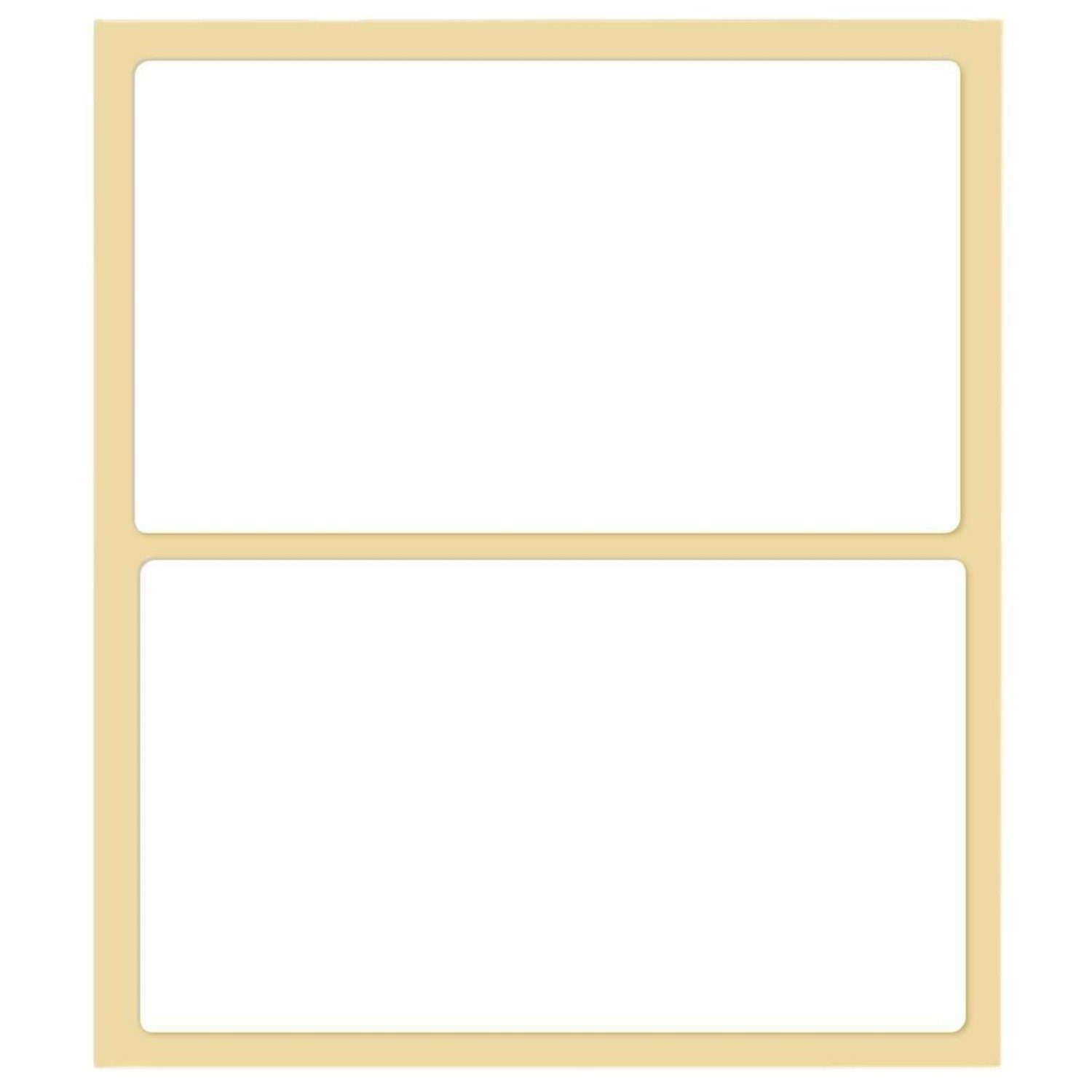 Avery Zweckform Etiketten 80x Universal Klebe-Etiketten 63x102mm, Aufkleber Labor Selbstklebend Ablösbar Blickdicht
