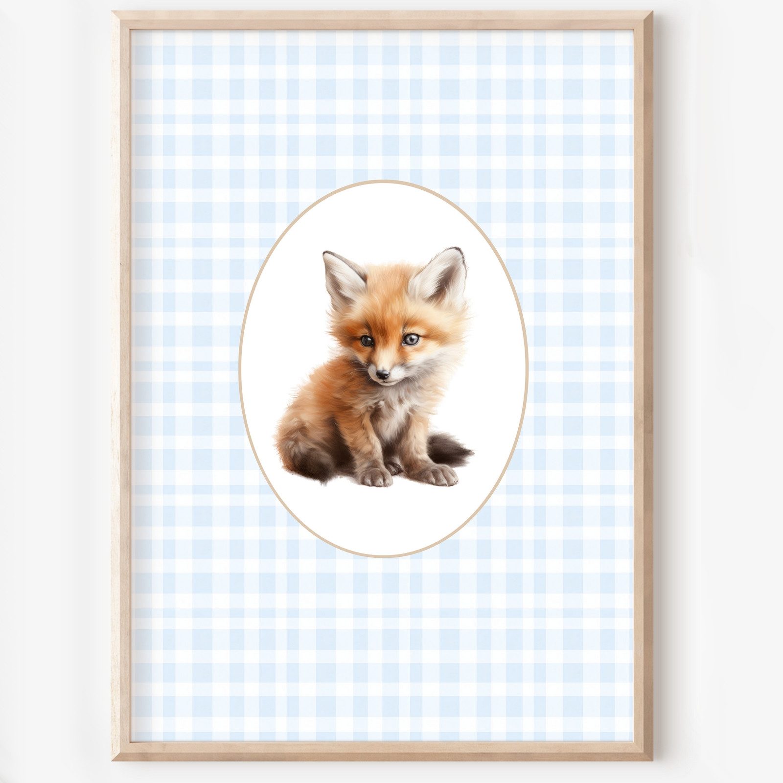homestyle-accessoires Poster Kinderzimmer Bilderwand 6erSet Bilderset Babyzimmer TIERE, - Ohne Bilderrahmen - Sorgfältige & sichere Verpackung