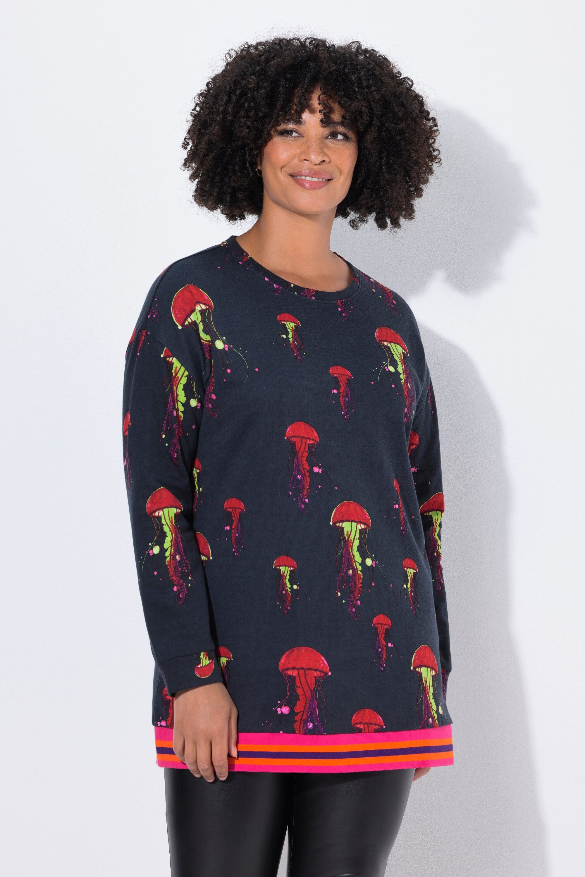 Angel of Style Sweatshirt Sweatshirt Loose Fit Quallen-Muster günstig online kaufen