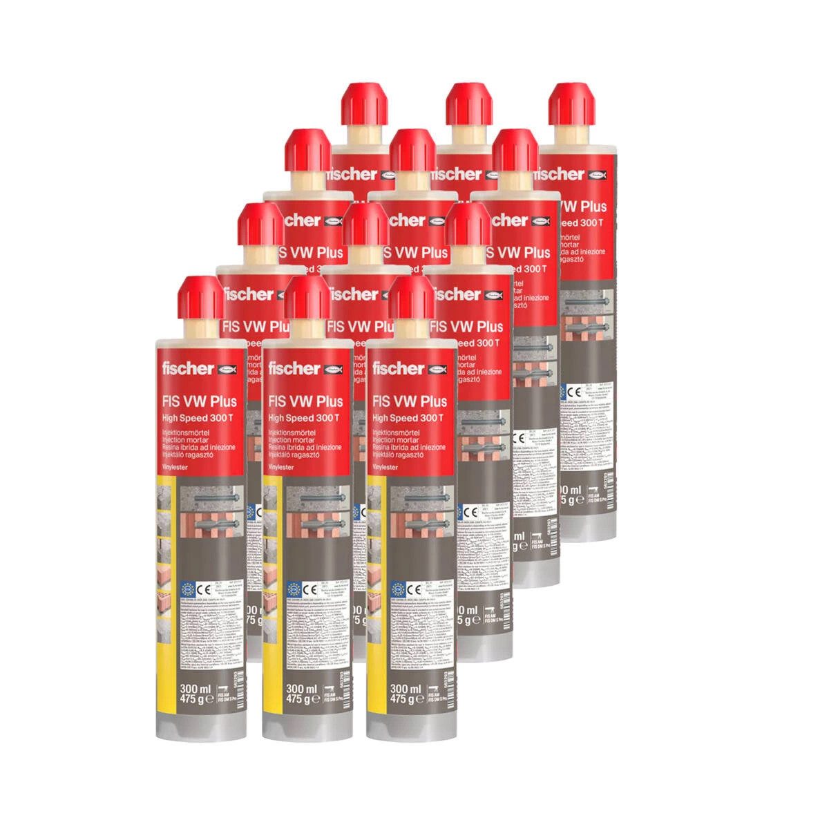 fischer Mörtel Satz 12 Fischer Hochleistungsmörtel FIS VW PLUS HIGH SPEED 300T, (12-tlg)