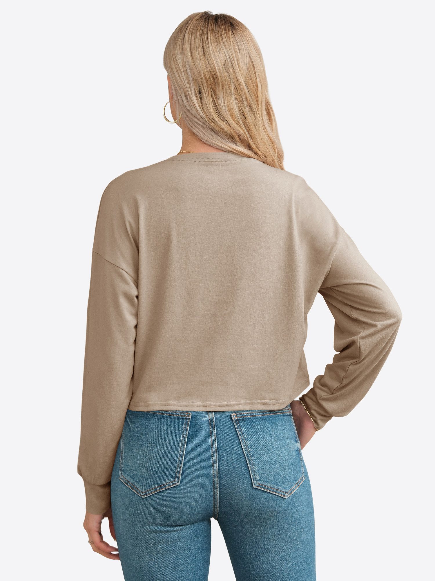 Imily Bela T-Shirt Damen Langärmliges Rundhals günstig online kaufen