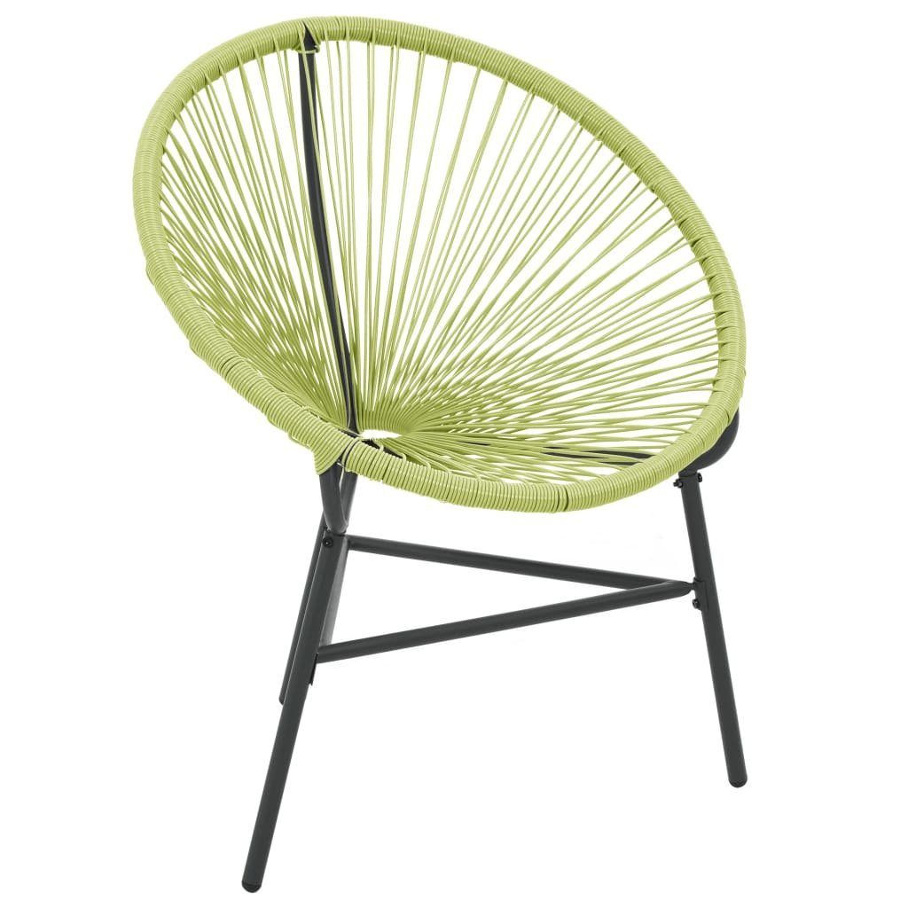 furnicato Gartenstuhl Acapulco-Poly Rattan Grün (1 St)