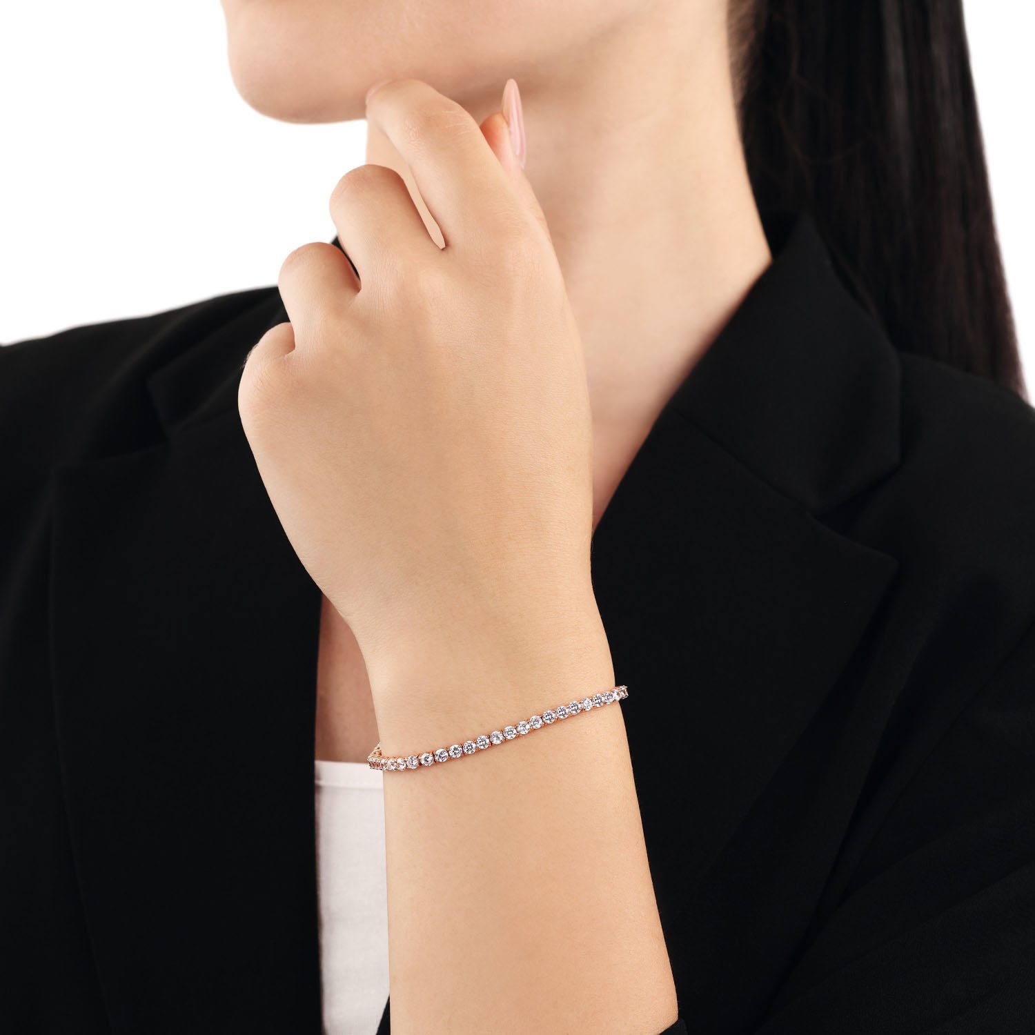 Amor Tennisarmband, mit Zirkonia (synth)