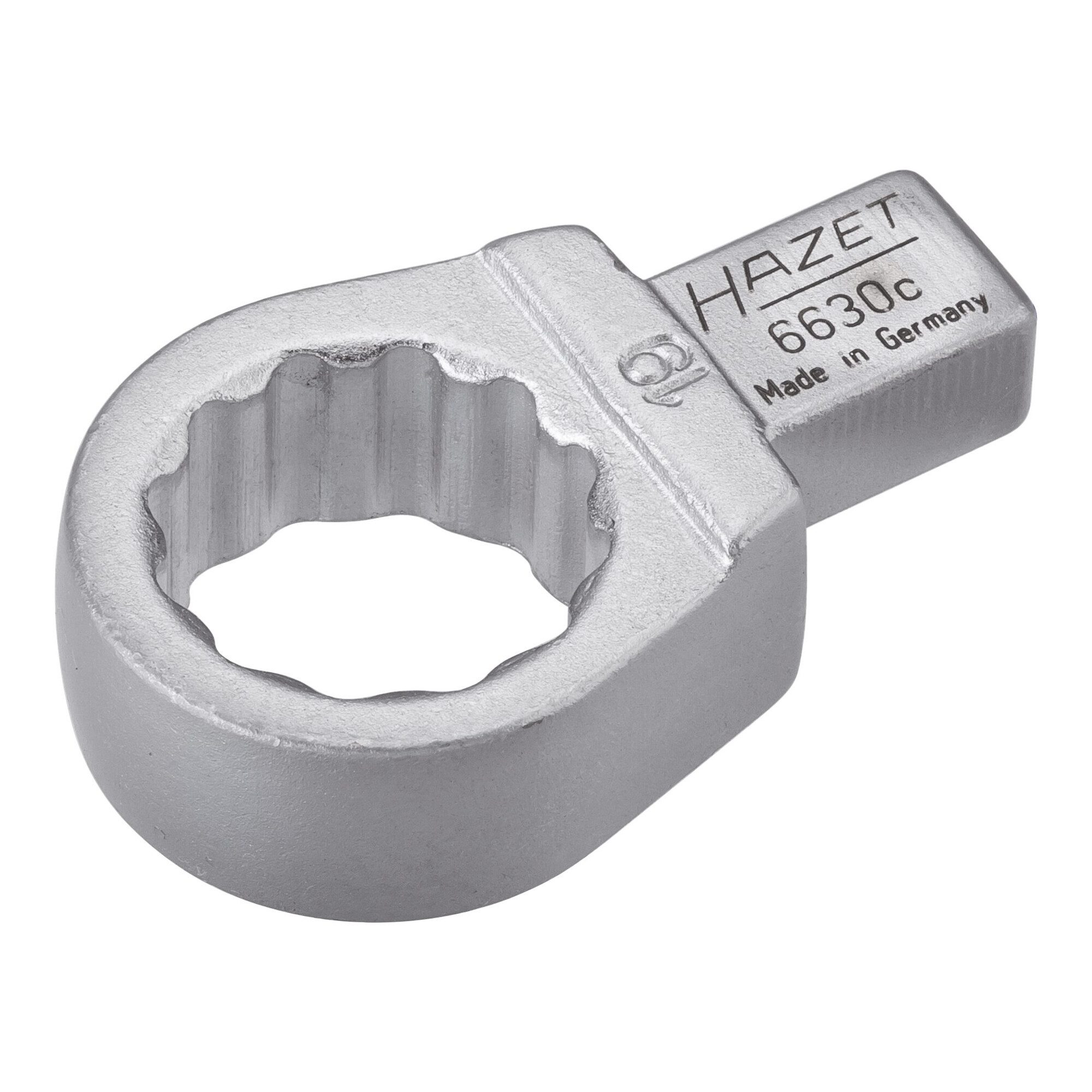 HAZET Ringschlüssel HAZET Einsteck-Ringschlüssel 6630C-19 Einsteck-Vierkant 9 x 12 mm