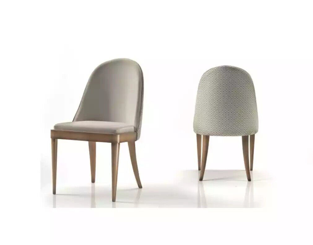 JVmoebel Stuhl Stuhle Esszimmerstühle Wohnzimmerstühle Küchenstuh Polster Textil, Made in Italy