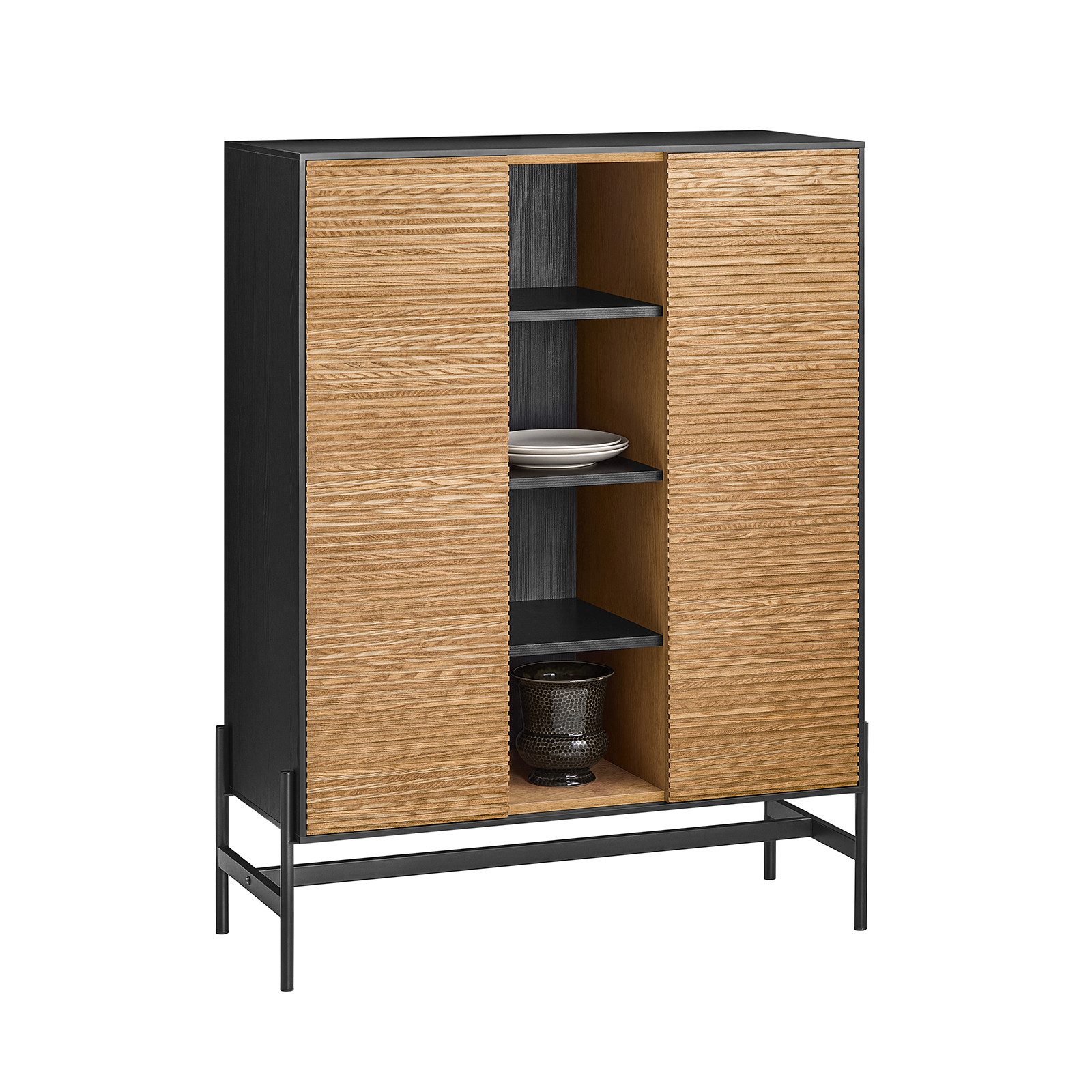 SoBuy Sideboard HFSB04, Küchenschrank Kommode Flurschrank Buffet Schuhschrank TV-Schrank