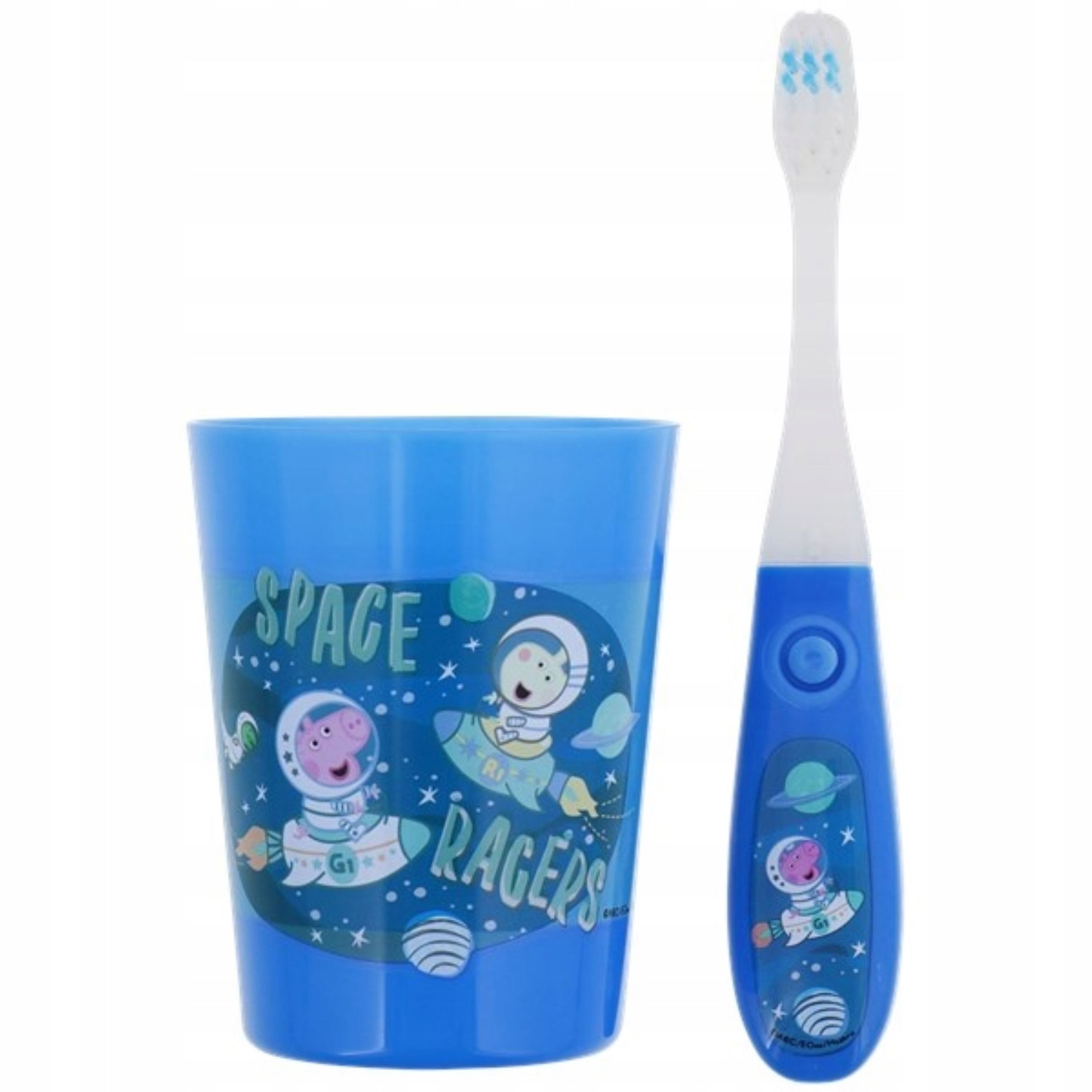 Karsten International Elektrische Kinderzahnbürste Peppa Pig Zahnbürste mit Timer & Becher – spielerisches Zähneputzen! – Bild 2 von 3