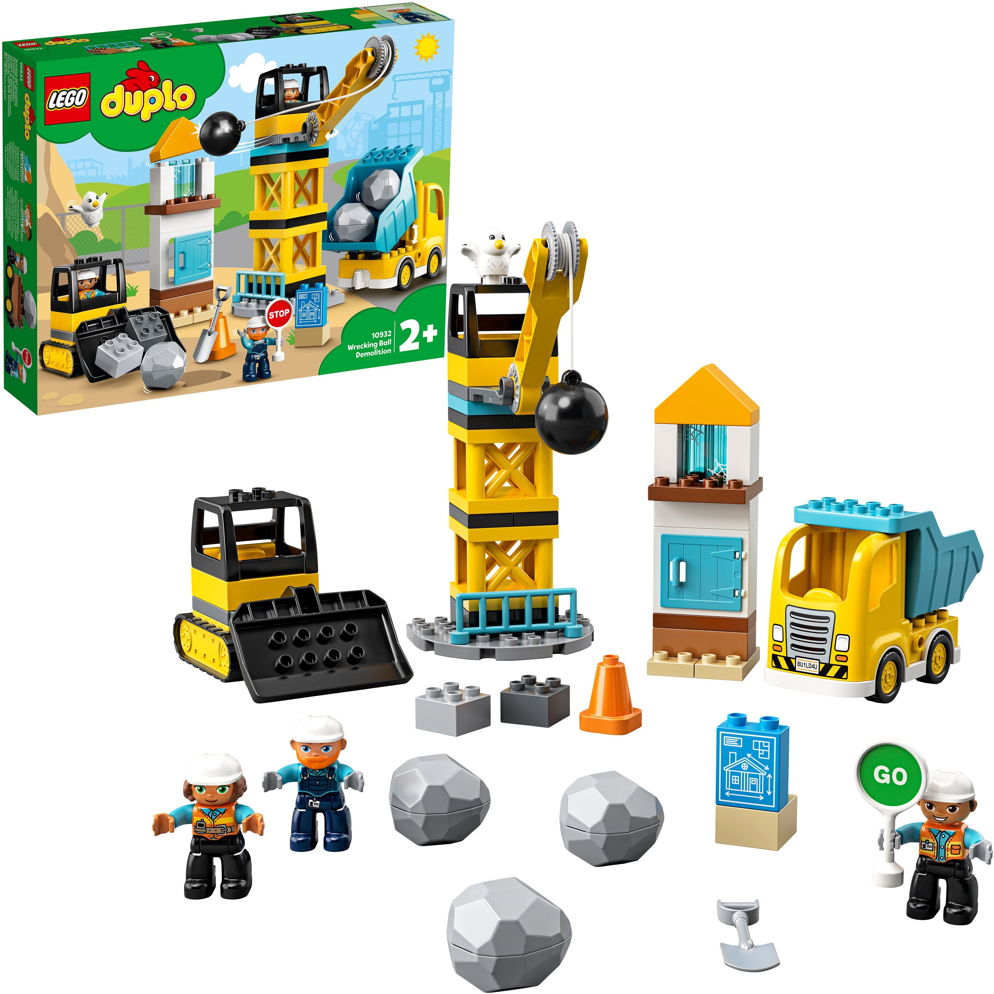 Image of LEGO 10932 Baustelle mit Abrissbirne Bausatz, Mehrfarbig
