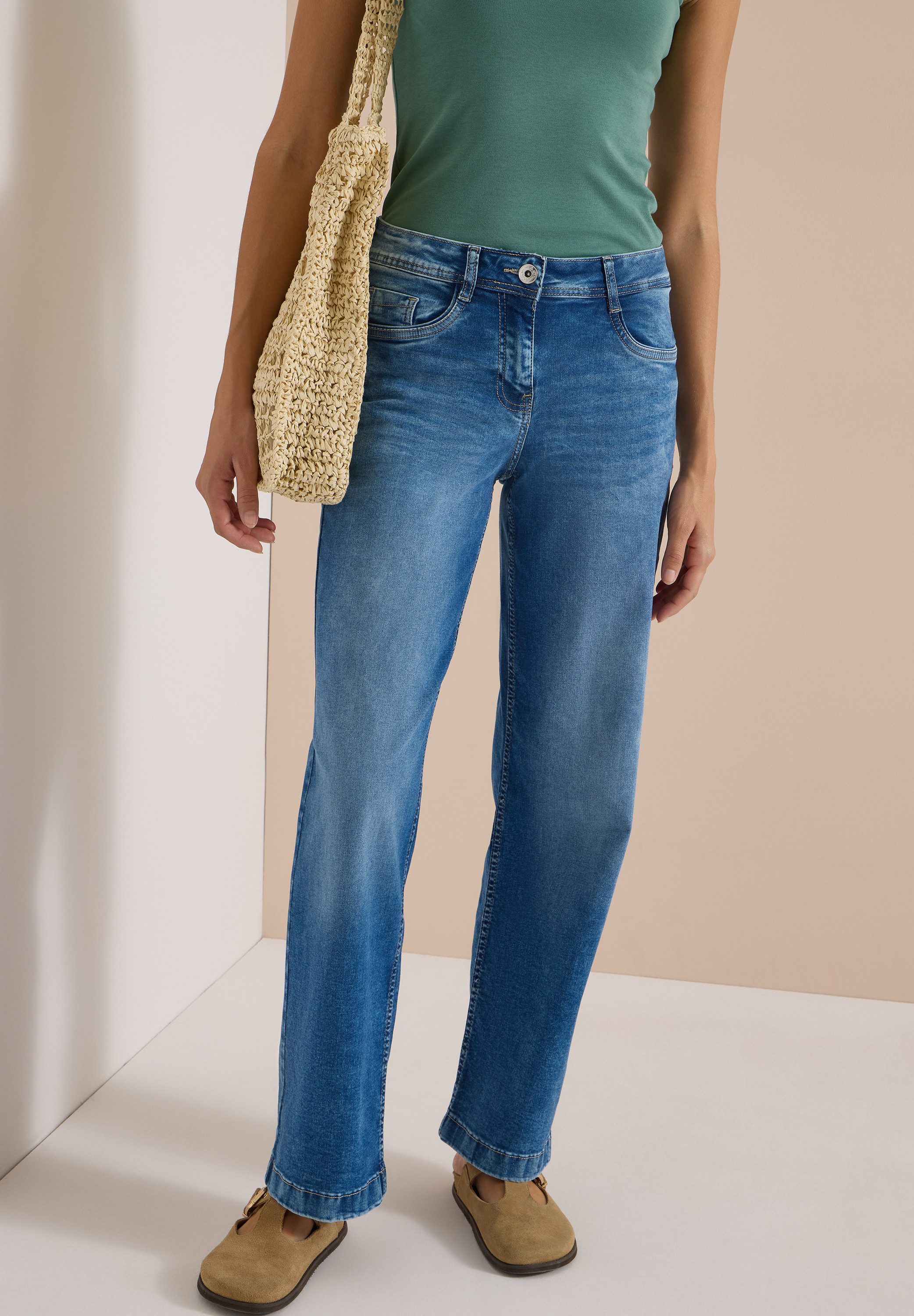 CECIL Loose-fit-Jeans Style Neele mit Stretch