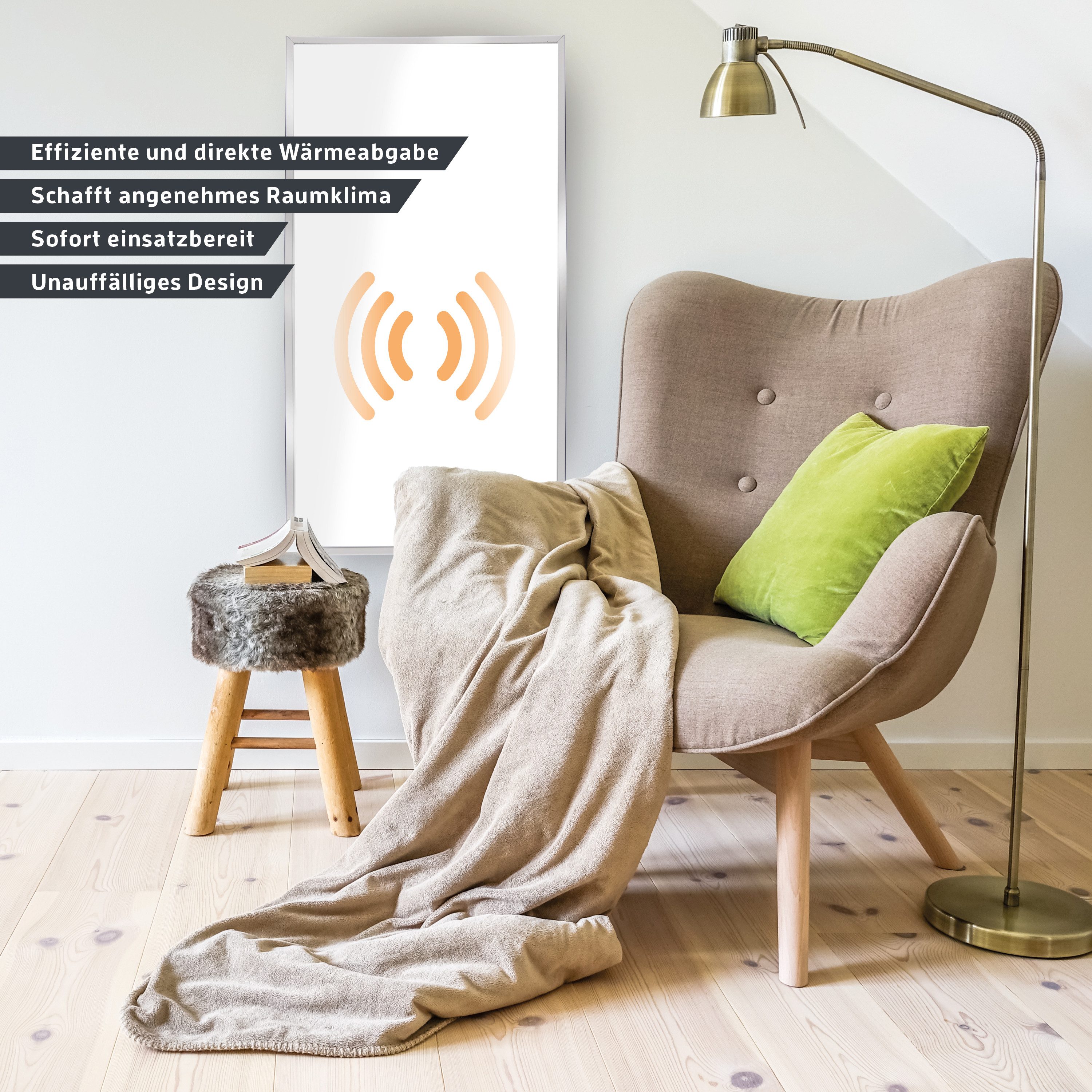 Kaiser plastic Infrarotheizung mit Thermostat, Wandheizung günstig online kaufen