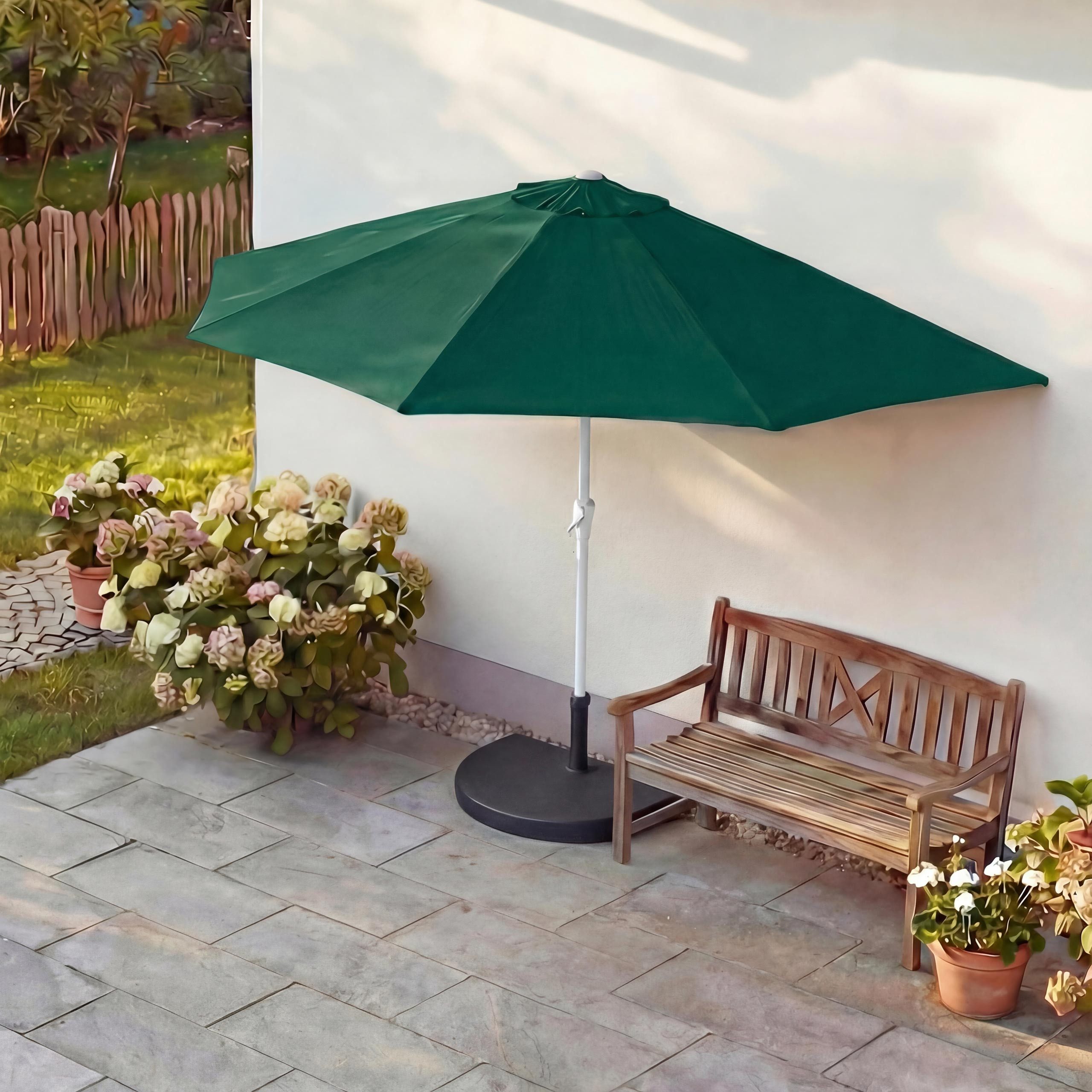 MCW Sonnenschirm Lorca-270, LxB: 260x135 cm, Optional mit Schirmständer, witterungsfest Platzsparend faltbar