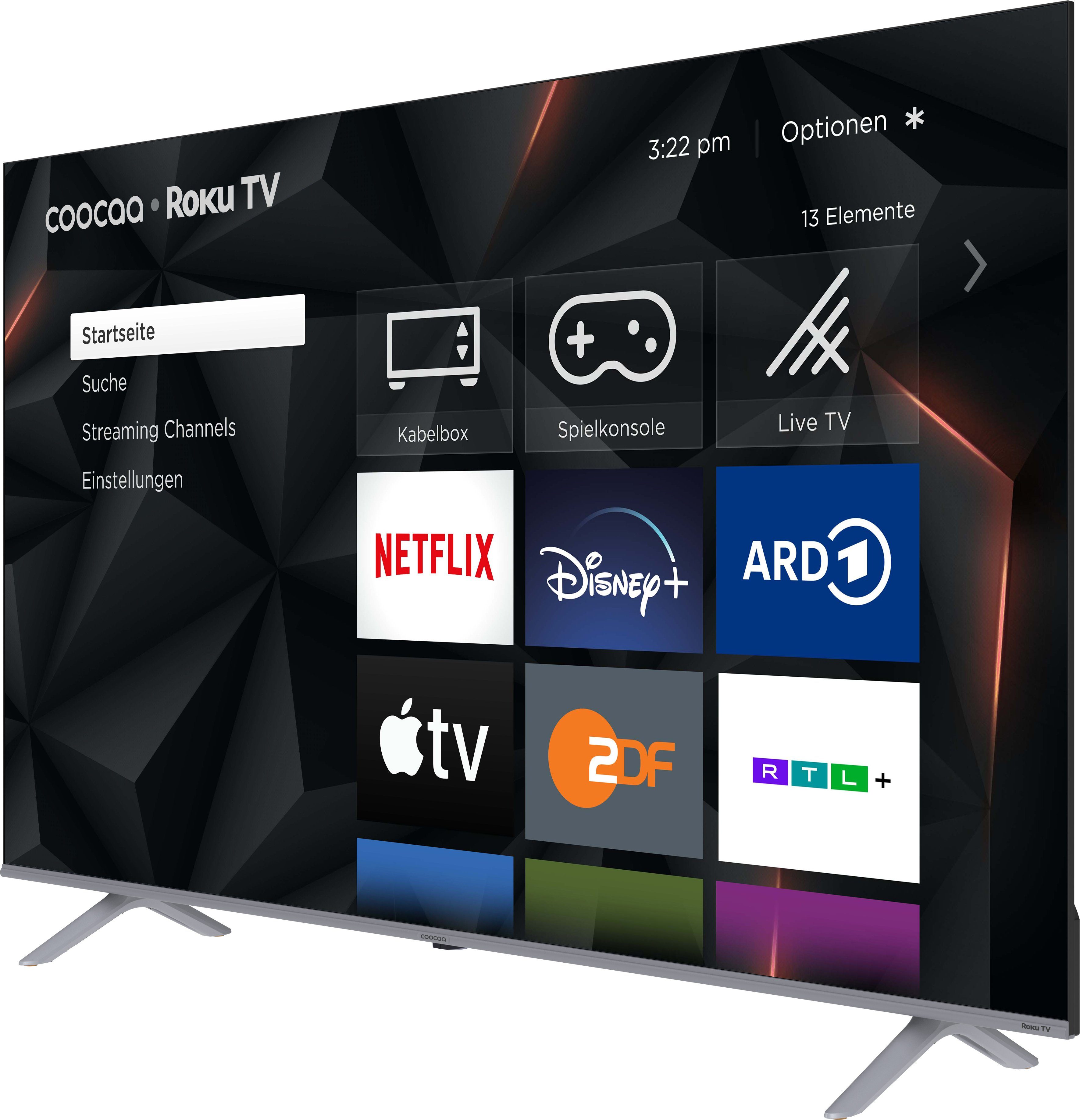 HD, 4k cm/43 Zoll, 43R5G Fernseher Coocaa (109,00 4K) Ultra Smart-TV, LCD-LED