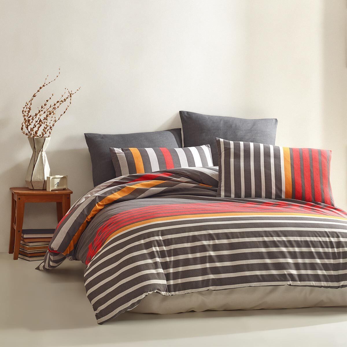 TRAUMSCHLAF Bettwäsche Rhea, Renforce, 3 teilig, moderne Streifen günstig online kaufen
