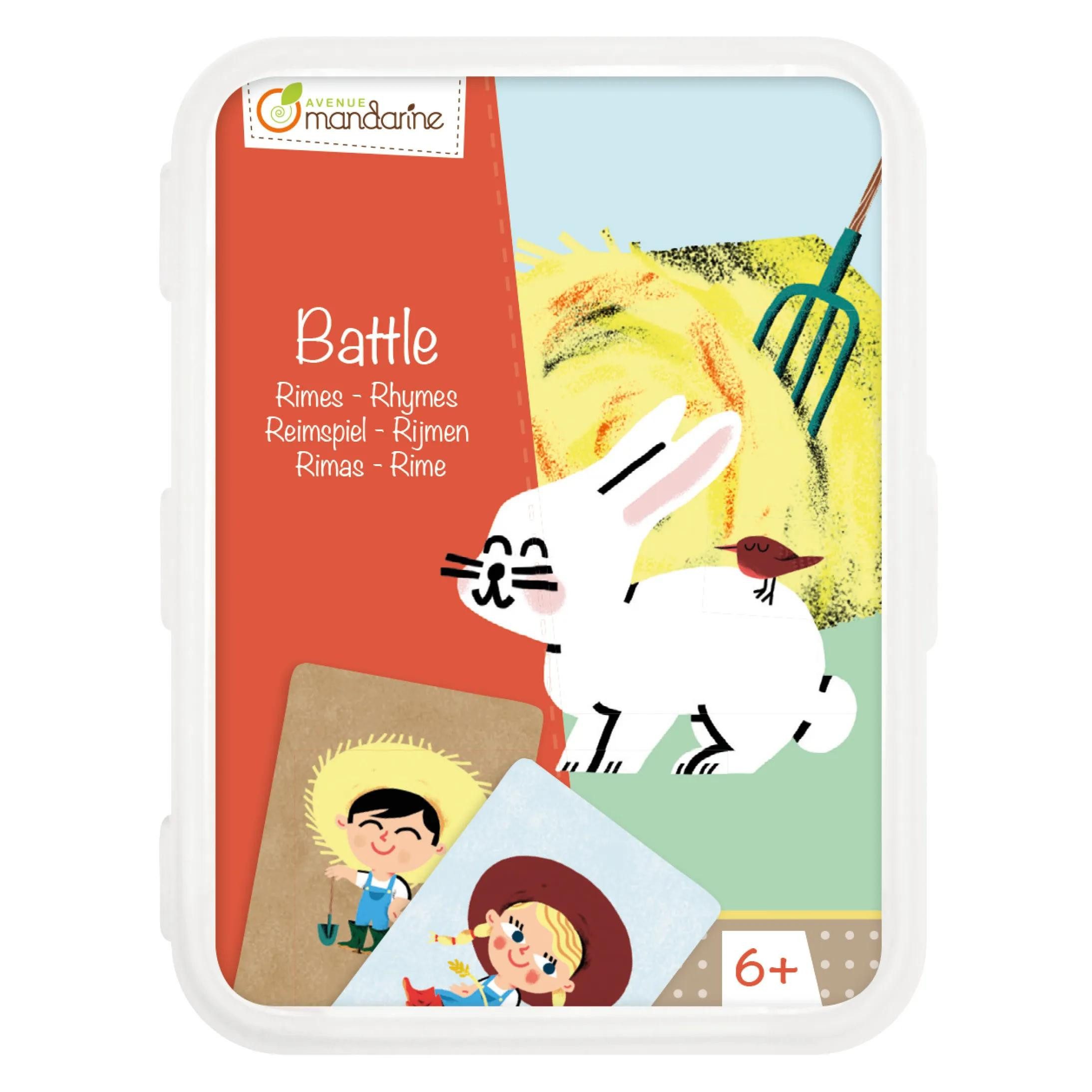 Avenue Mandarine Puzzle 4x Kartenspiel, Wettkampf/Reimspiel - Mehrfarbig CO103O, Puzzleteile, Kartenspiel