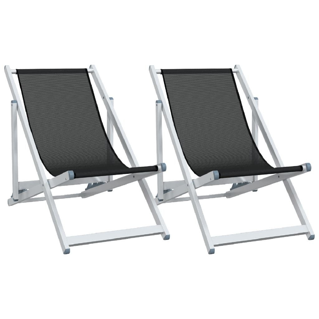 vidaXL Gartenstuhl Strandstühle 2 Stk. Klappbar günstig online kaufen