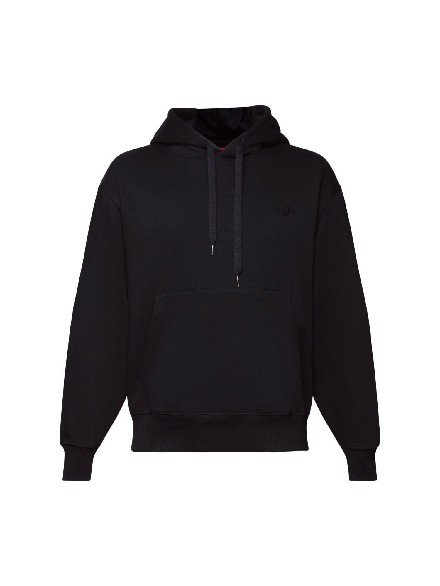 Sweatshirt (1-tlg) Logostickerei Esprit Sweat-Hoodie BLACK mit