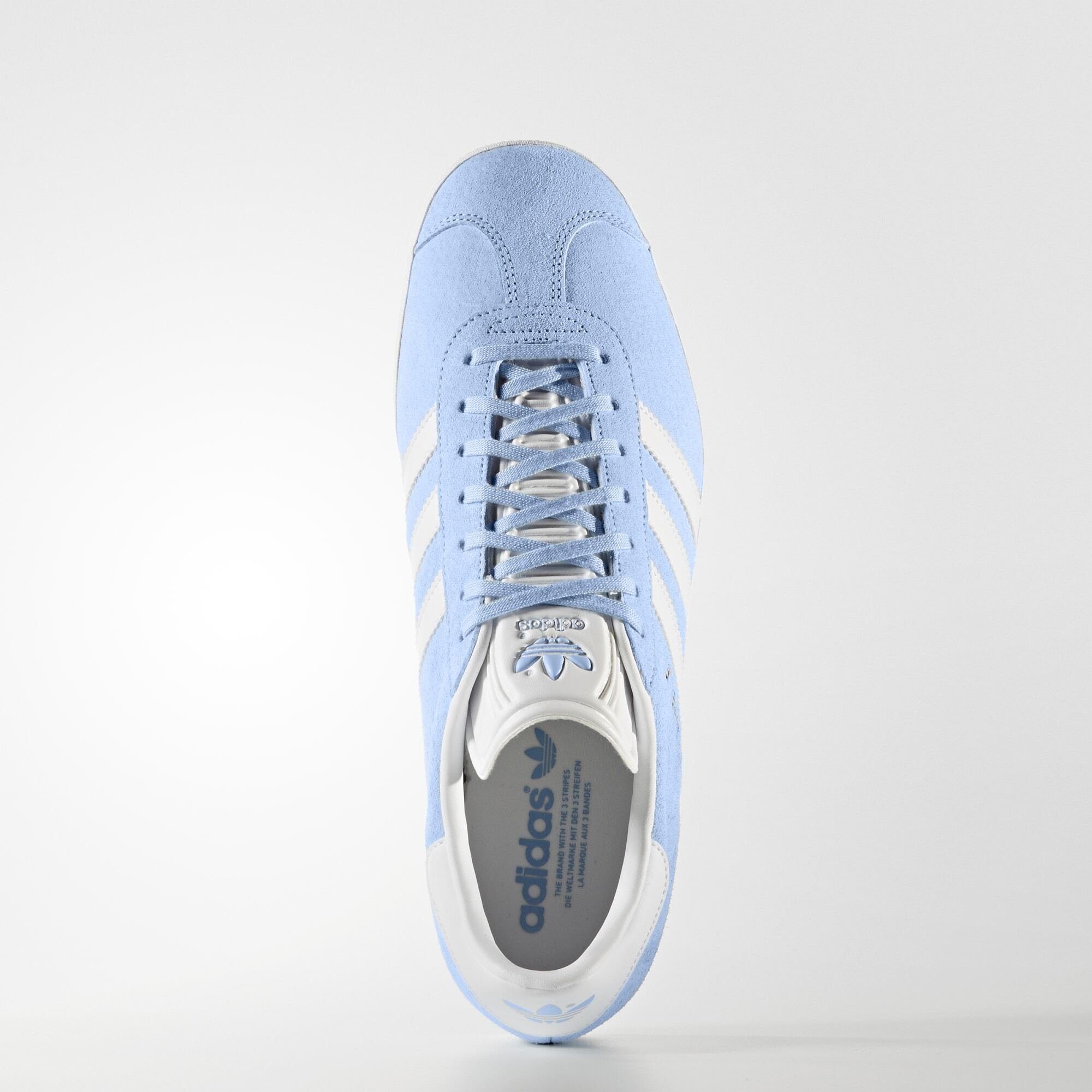 adidas SCHUH / Originals Gold Sneaker Metallic White Sky Clear GAZELLE /