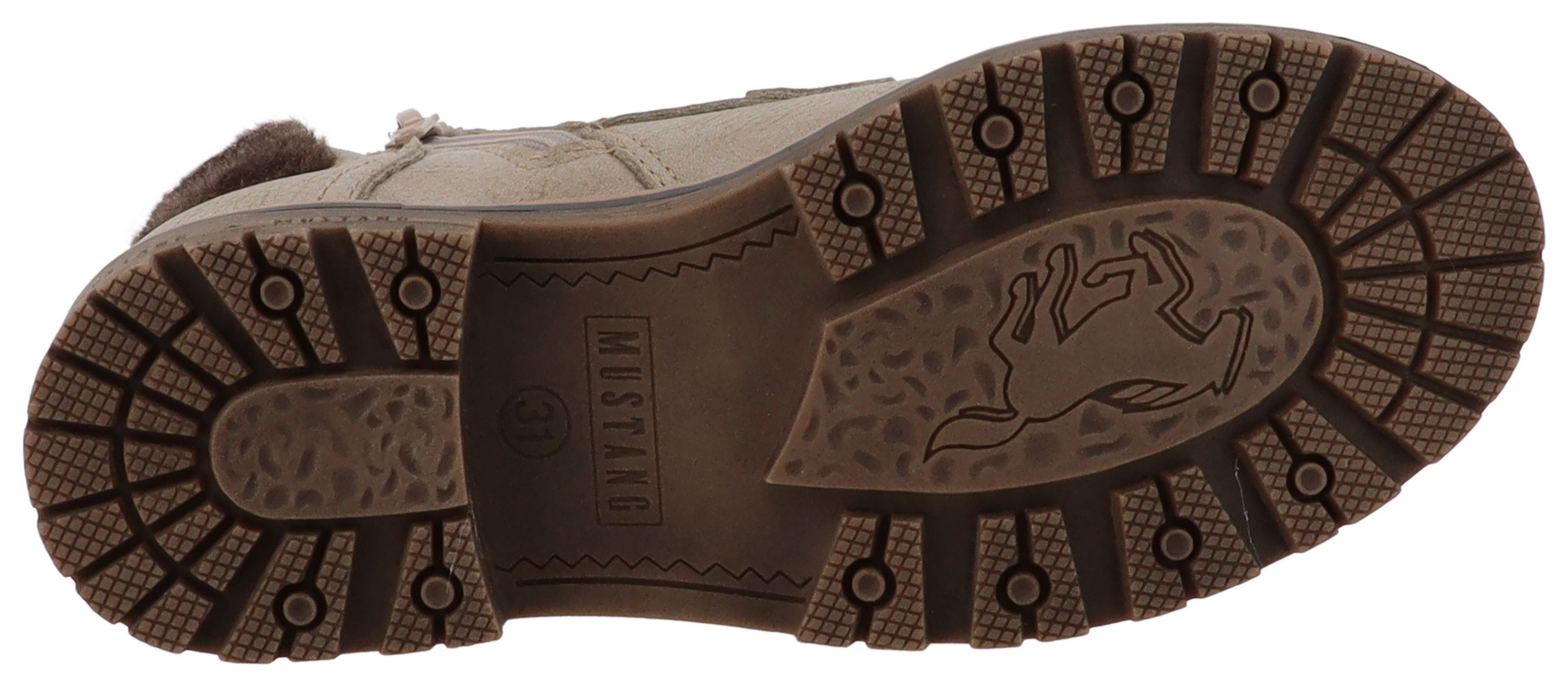 Mustang Shoes Matilde Winterstiefel Oudoorboots, Schnürstiefel mit Warmfutter