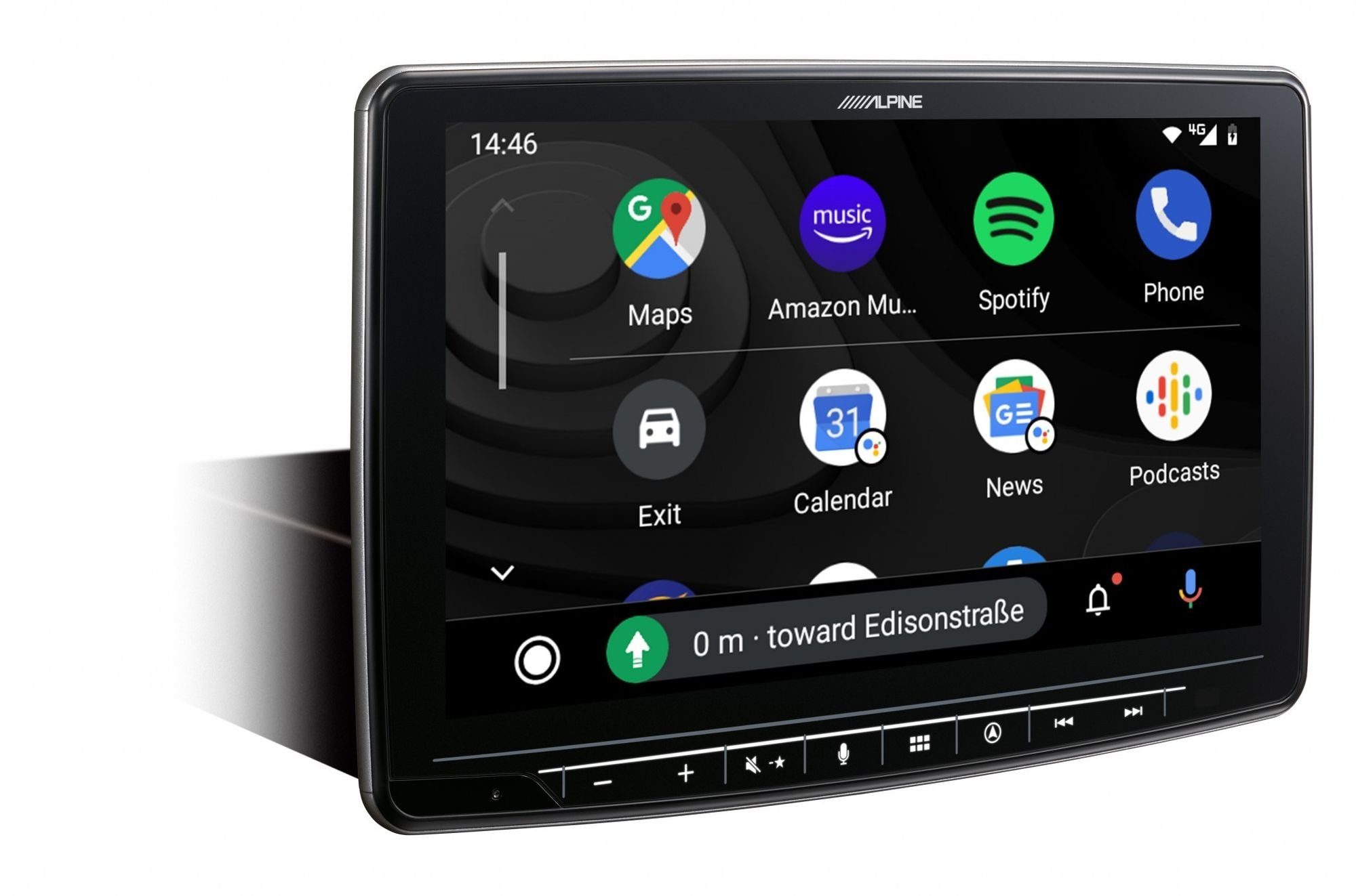 Autoradio DAB+, 9-Zoll Auto Navi INE-F904D ALPINE CarPlayAndroid Touchscreen, HDMI