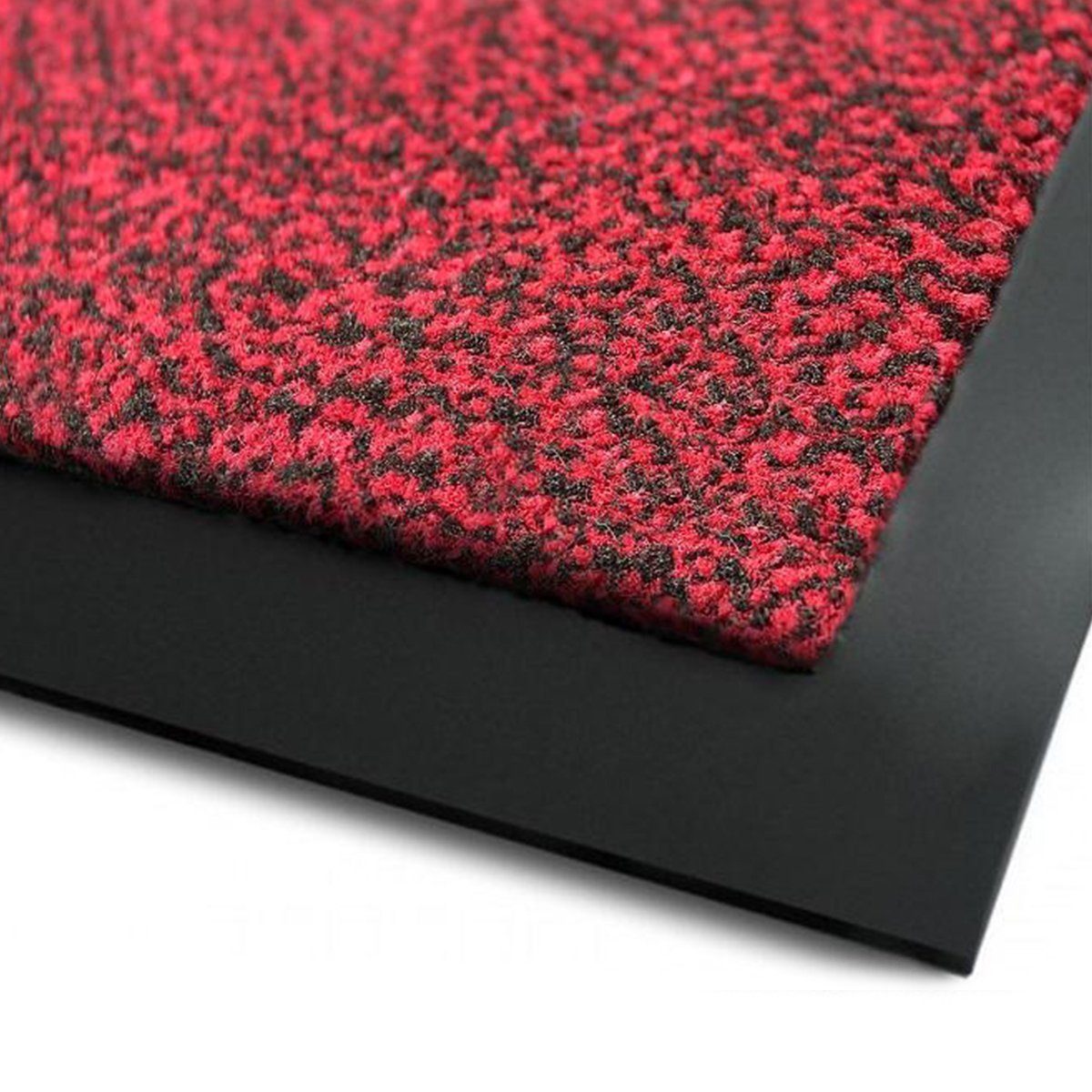 Fußmatte Karat, Sauberlaufmatte, viele mm, Größen, & Schmutzfangmatte Rot Karat, aus Rechteckig, 7 Polypropylen, Höhe: Farben